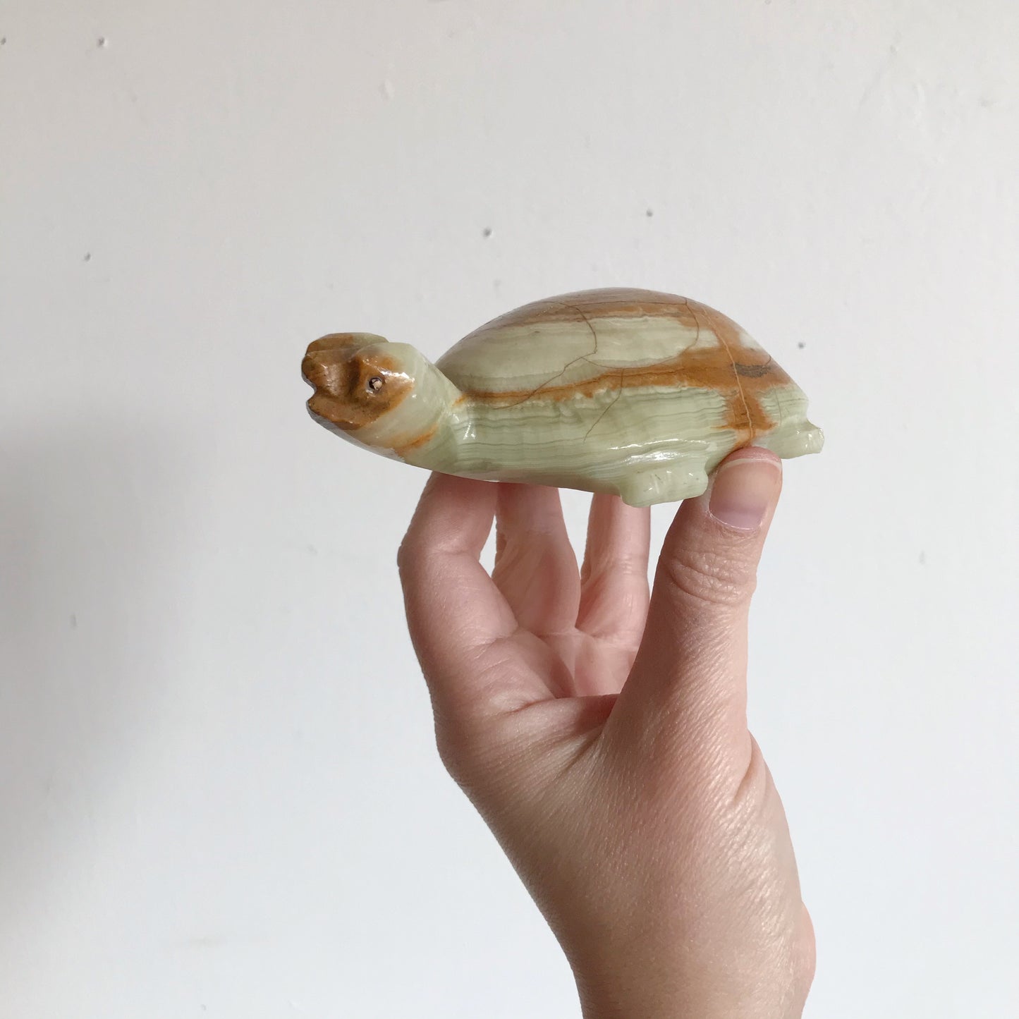 Vintage Carved Stone Turtle