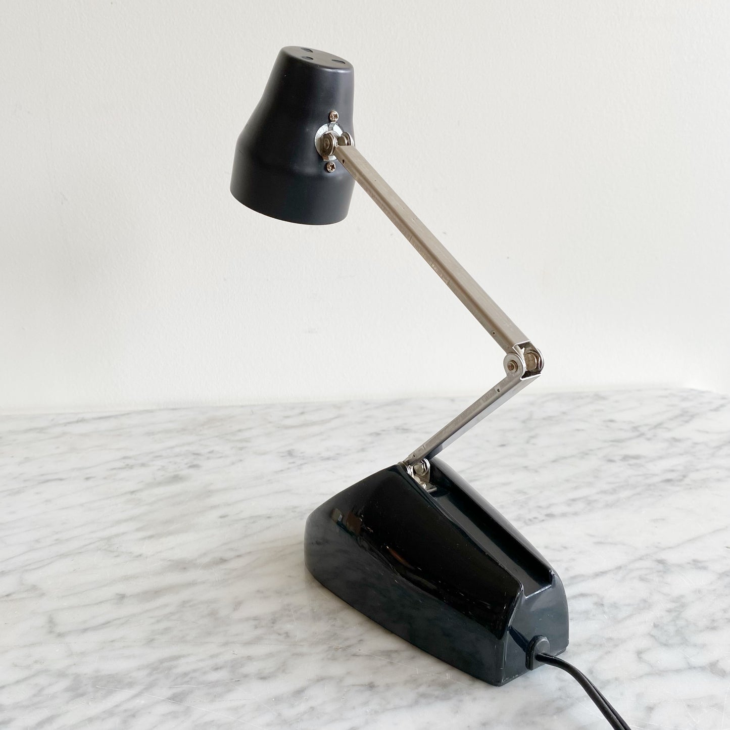 Vintage Petite Black Desk Lamp