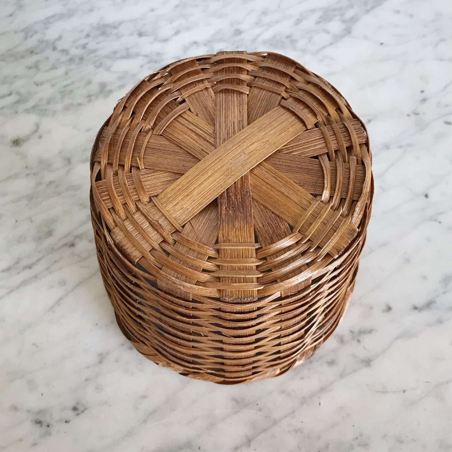 Small Vintage Basket, Plant Sleeve