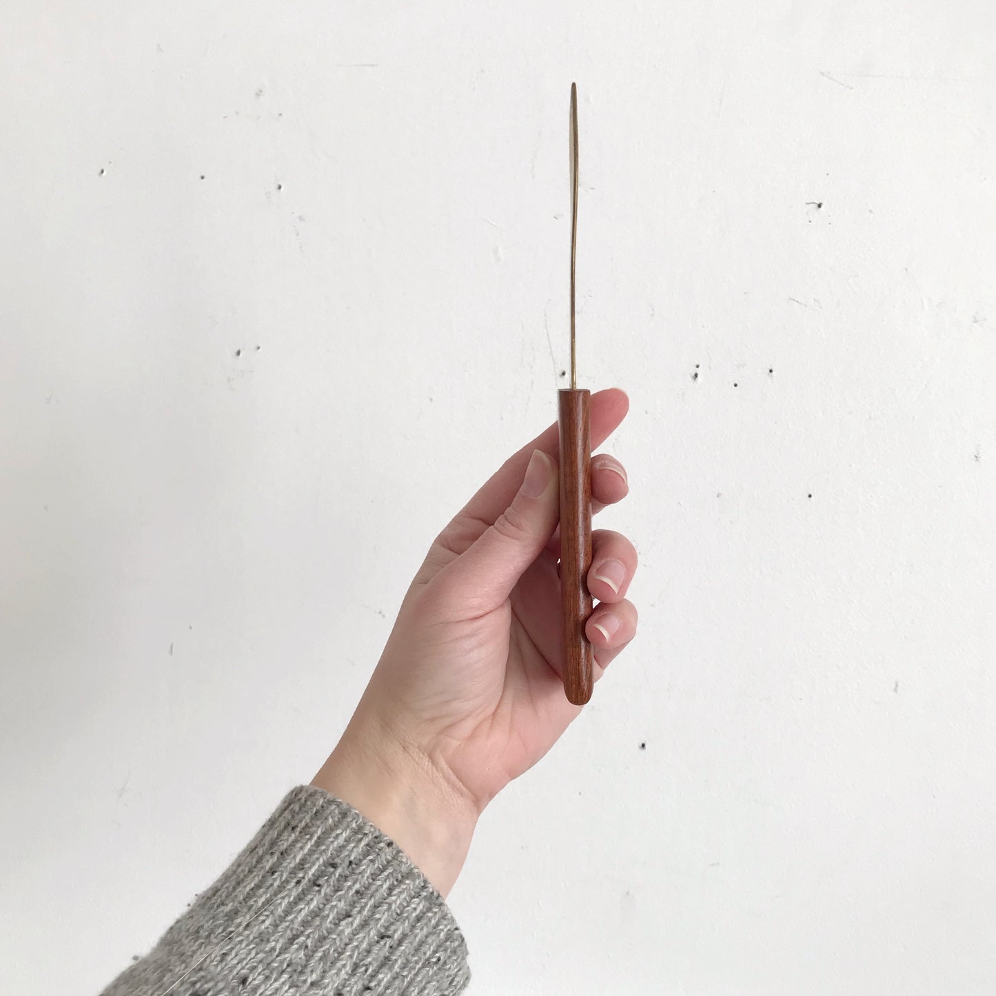 Vintage Teak + Gold Letter Opener