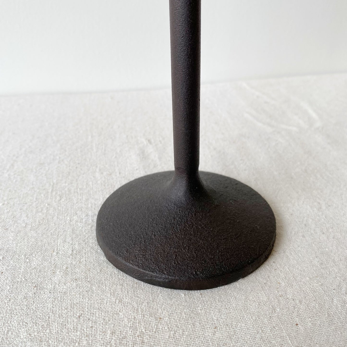 Found Iron Candle Holder, 15”