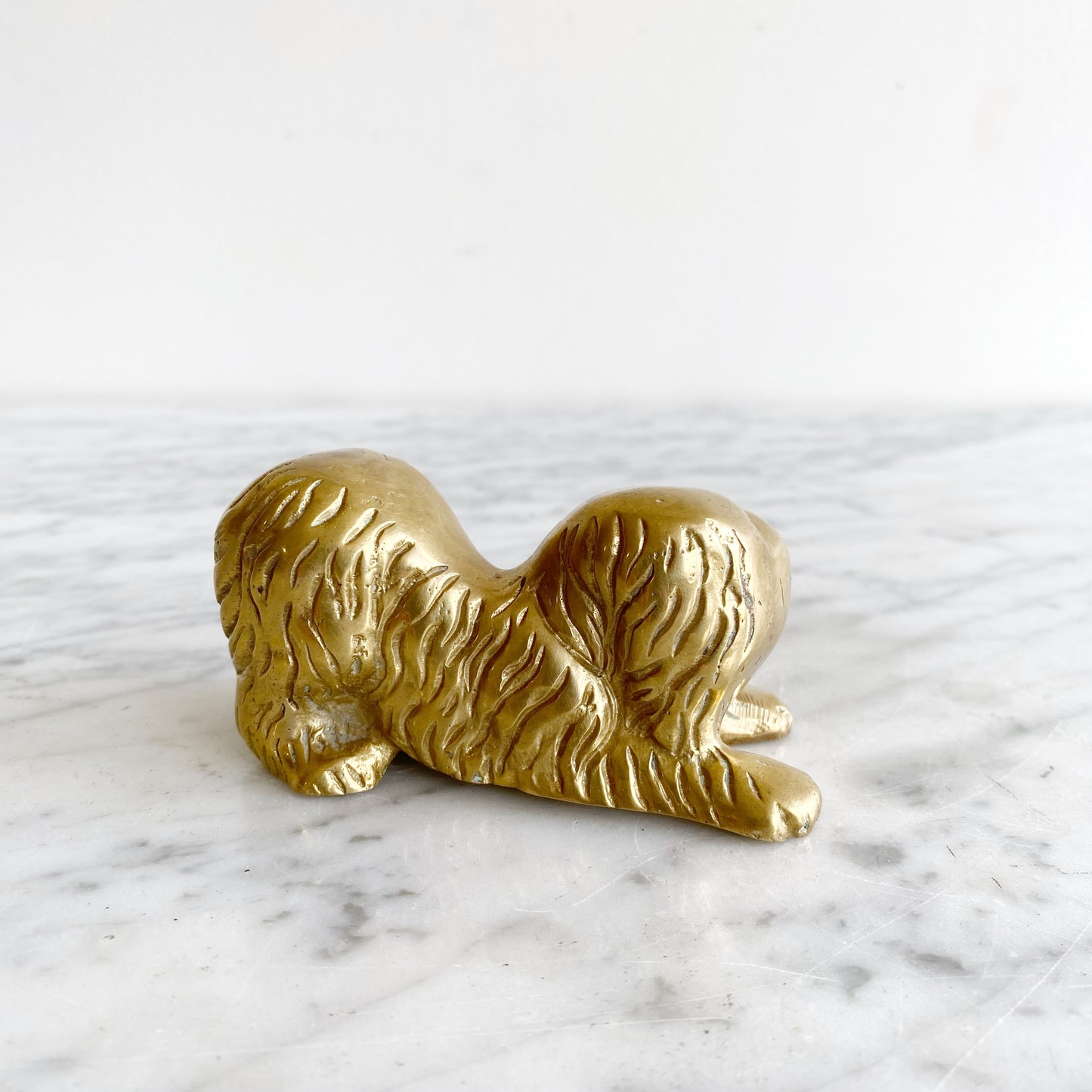 Vintage Brass Dog, Cocker Spaniel