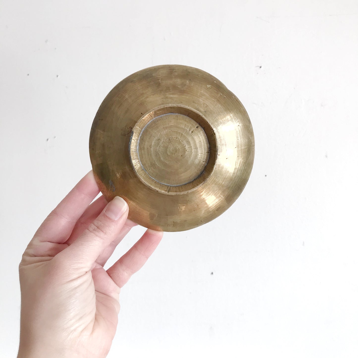 Vintage Etched Brass Dragon Dish