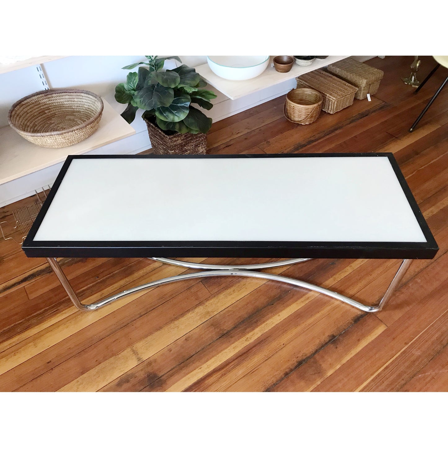 Vintage Postmodern Fiberglass Coffee Table