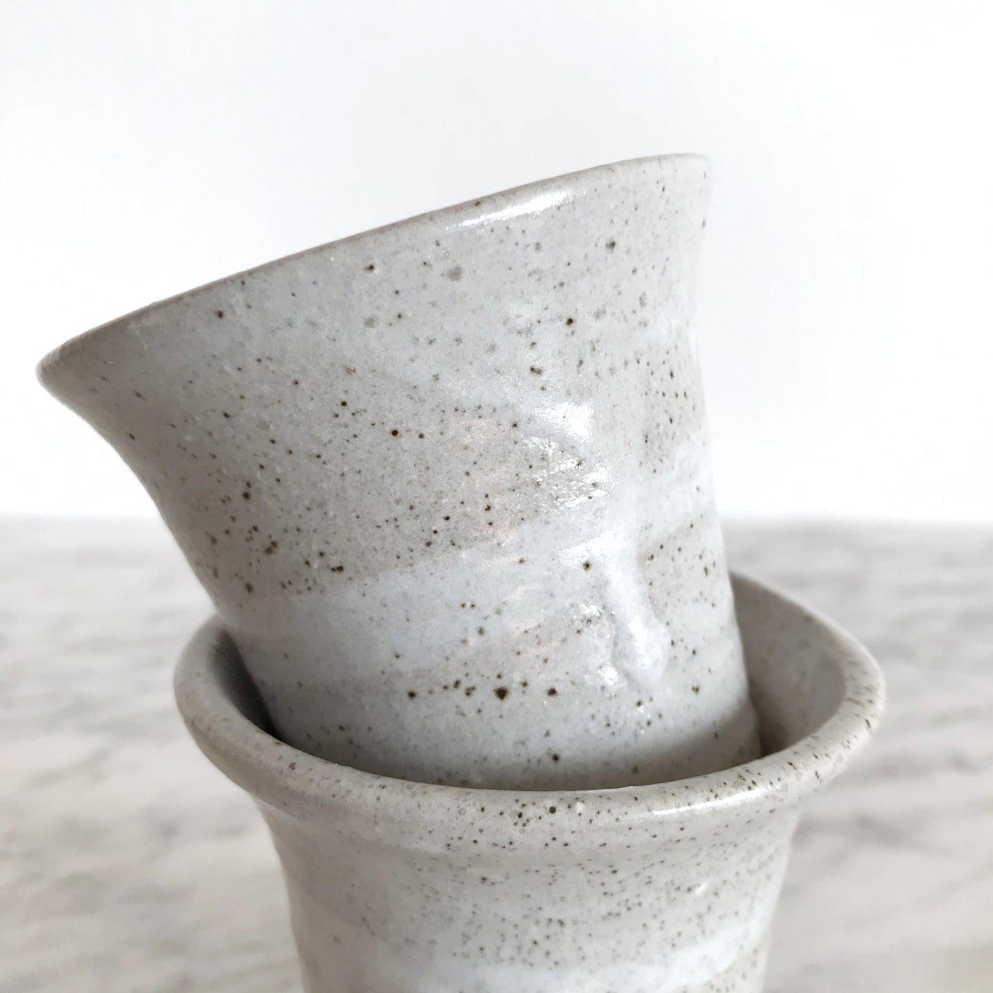 Pair of Small Pottery Cups