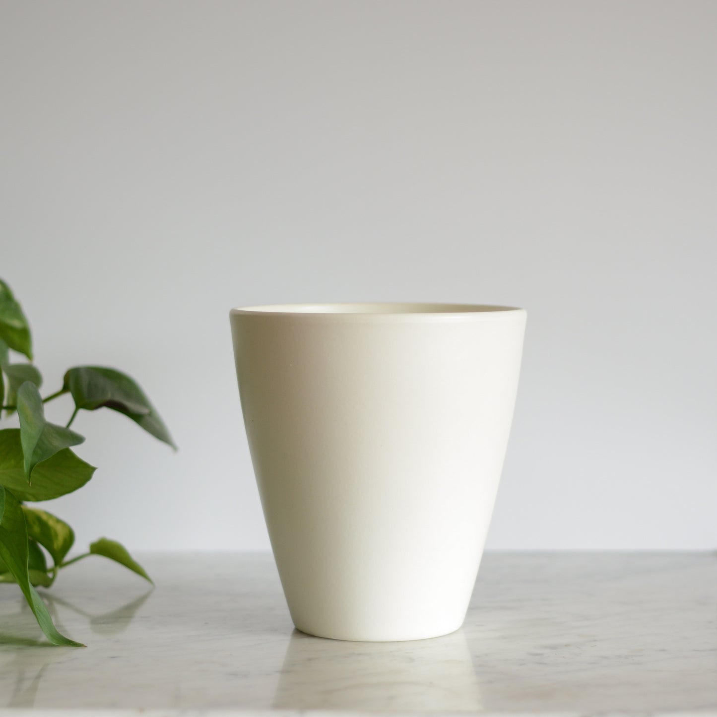 Large Matte White Vase, Germany