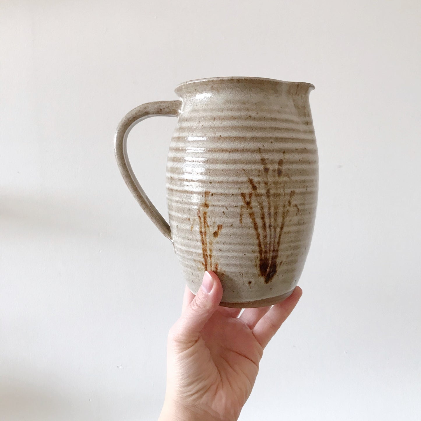 Large Vintage Studio Pottery Pitcher