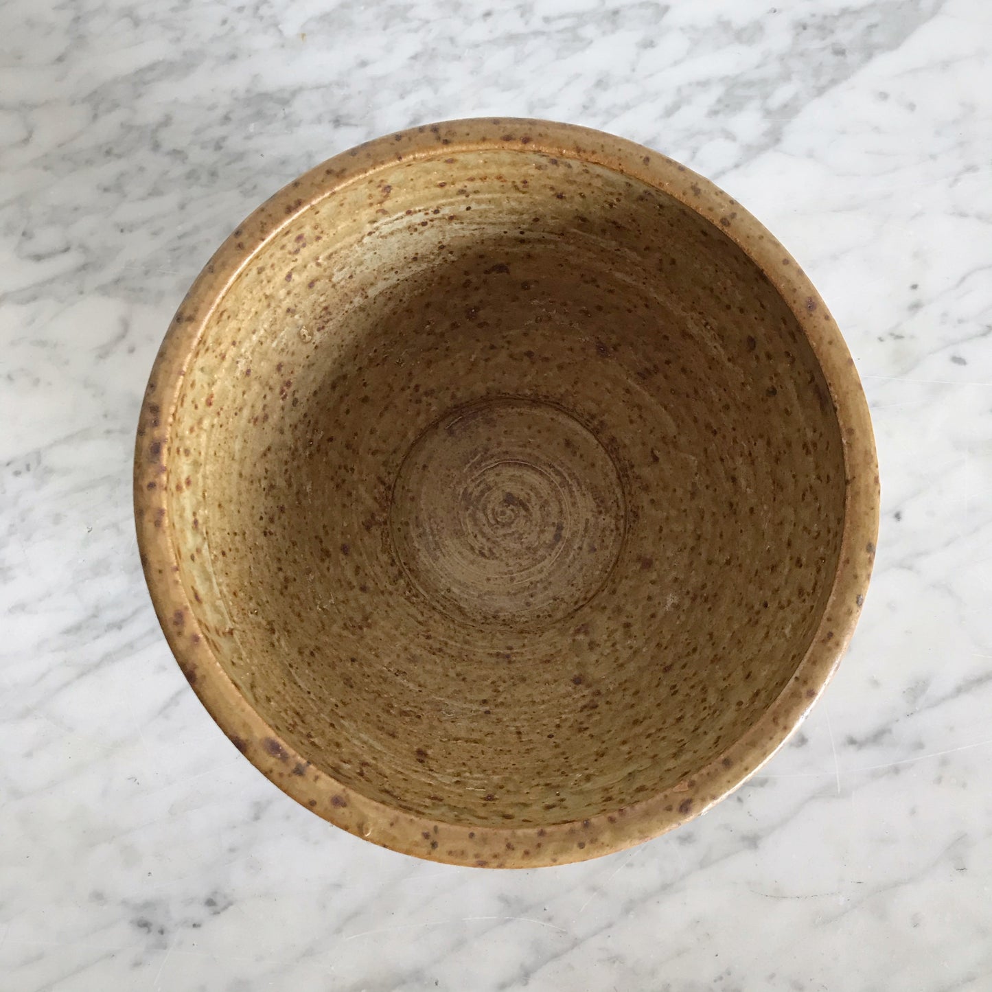Vintage Pottery Fruit Bowl, 8”