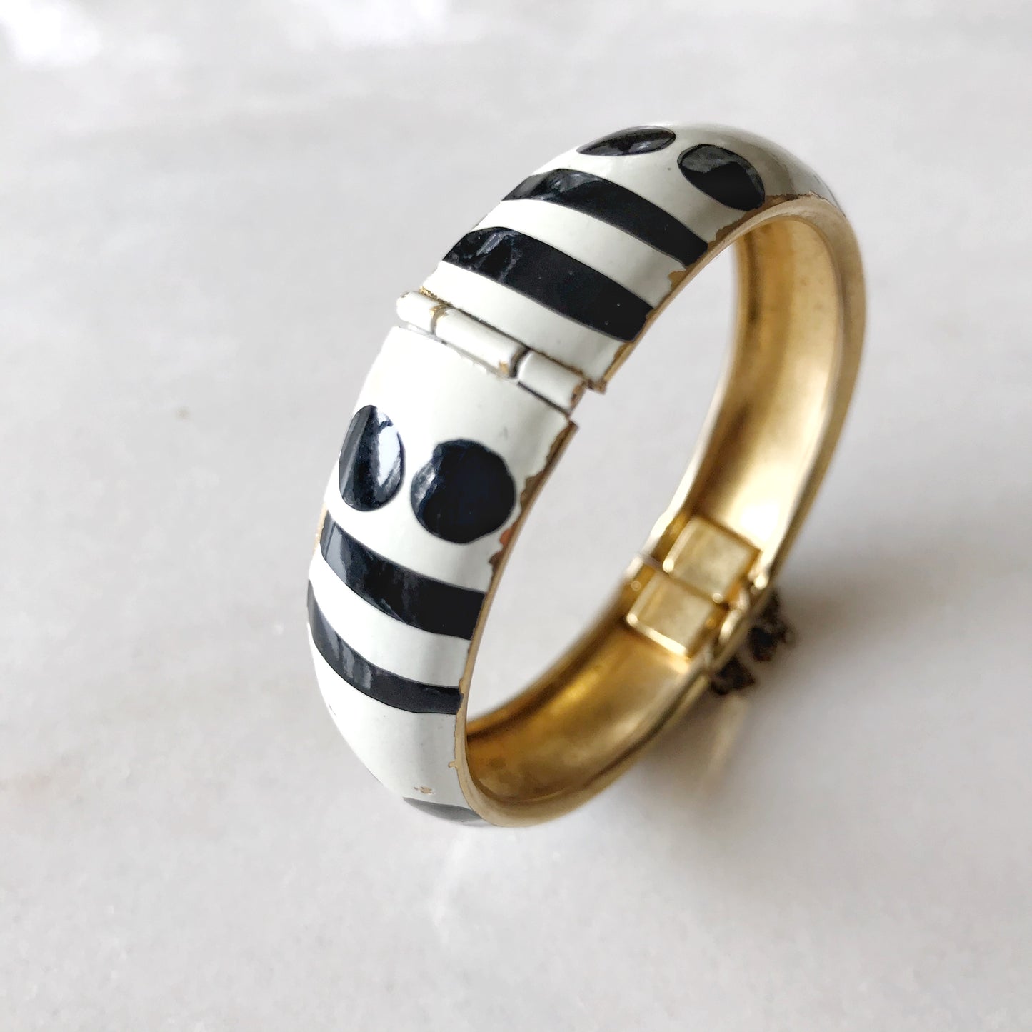 Vintage Mod Tribal Clip Bracelet