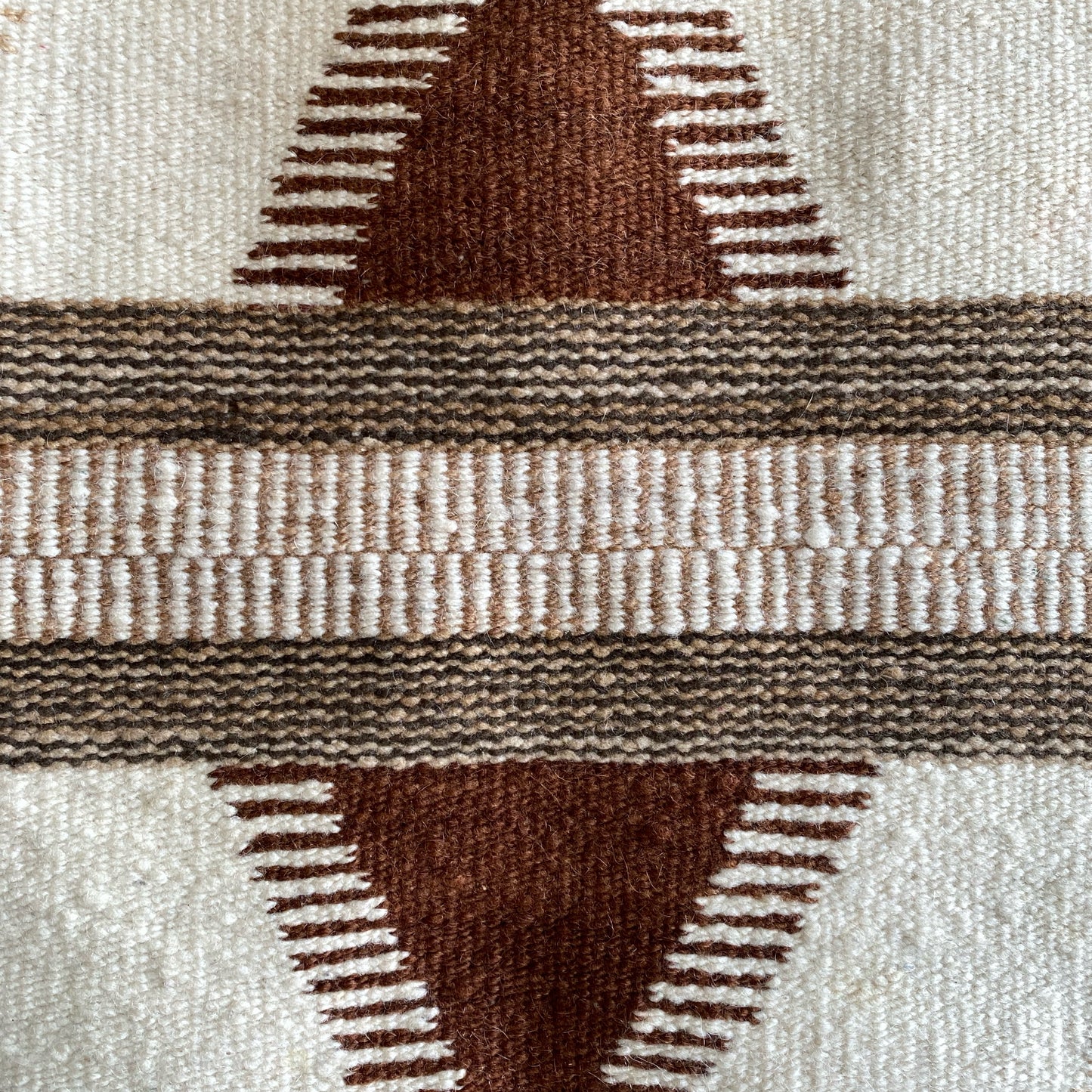 Vintage Handwoven Textile, Brown