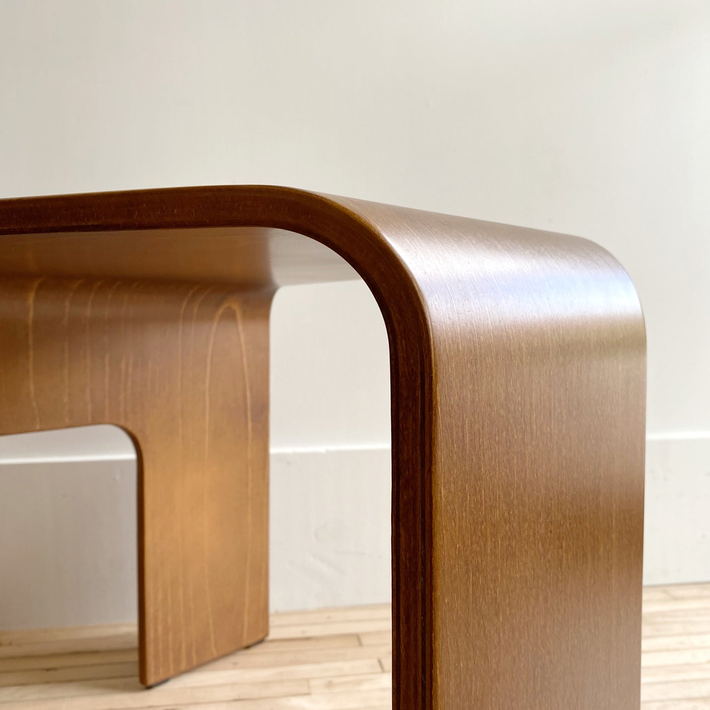 Ekornes Postmodern Triangular Bentwood Table