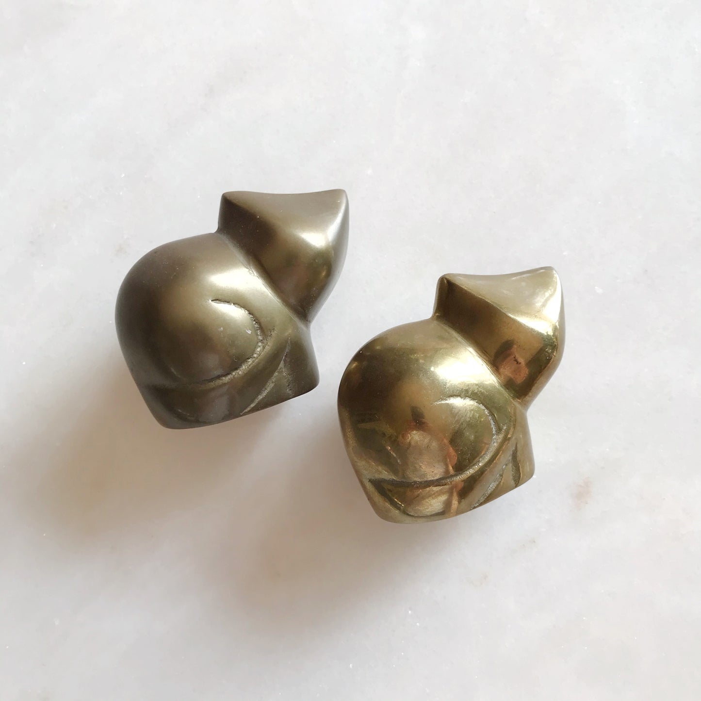 Vintage Brass Cat Figure