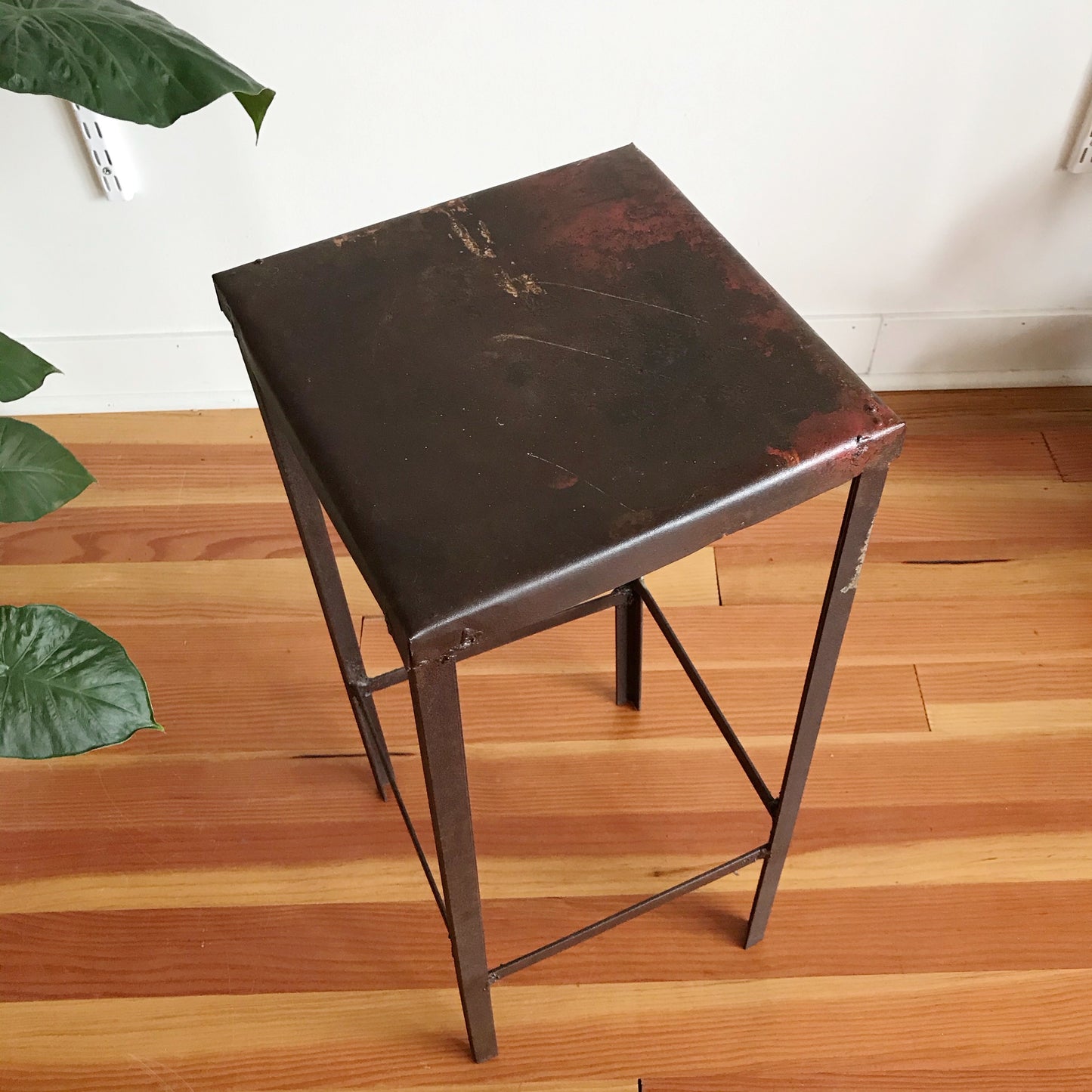 Vintage Minimal Industrial Plant Stand