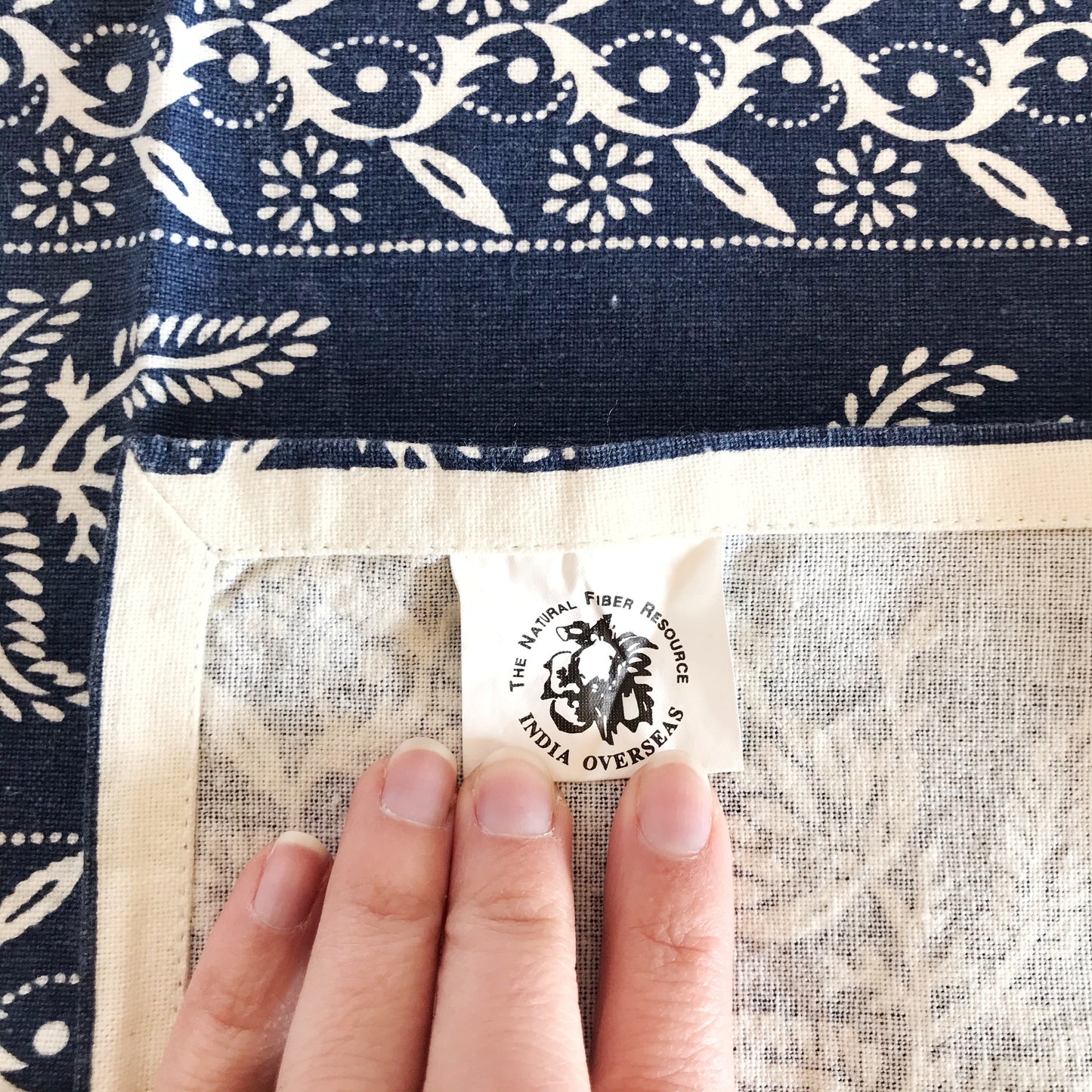 Pair of Printed Cloth Napkins, India