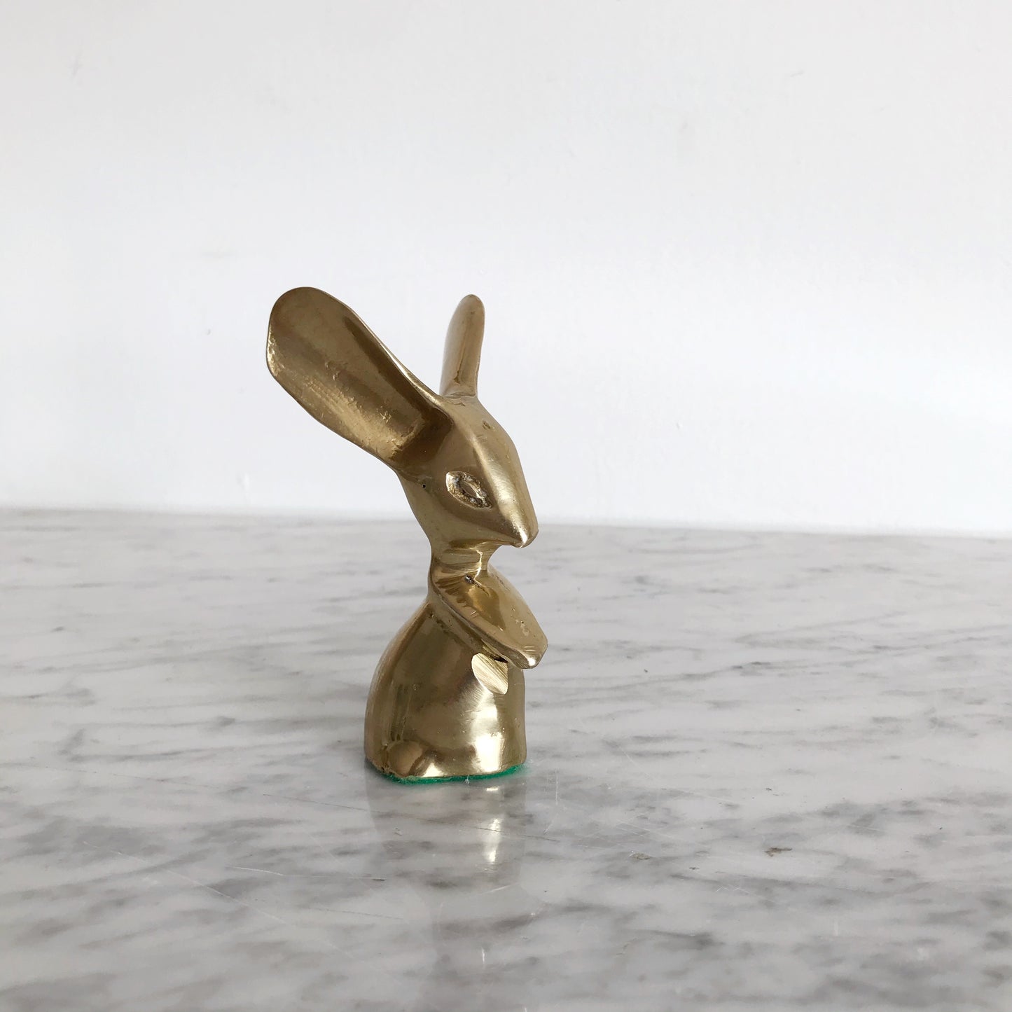 Small Vintage Brass Mouse, 4”