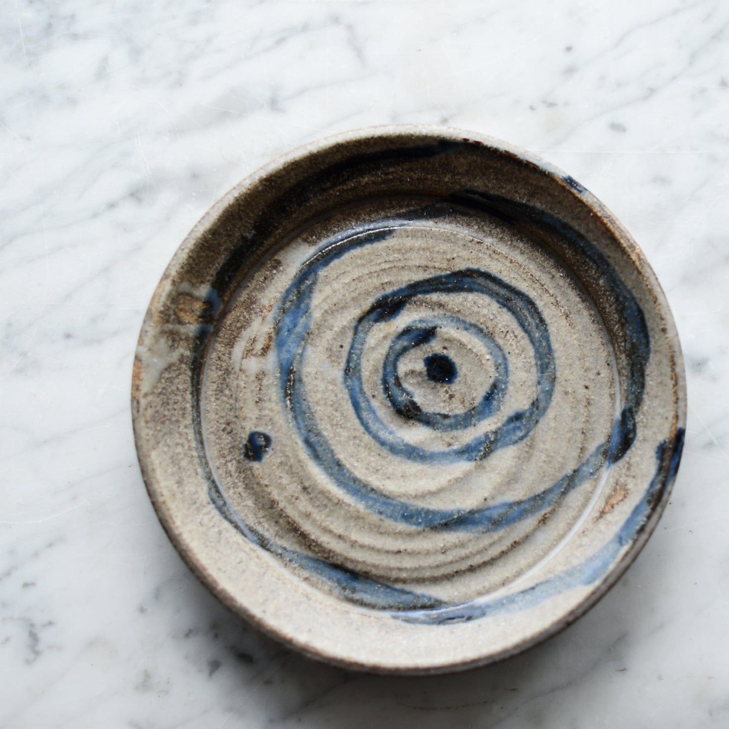 Vintage Hand-painted Pottery Plate, 7”