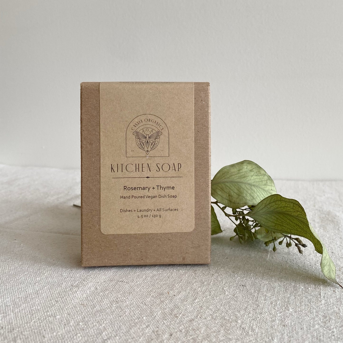 Solid Vegan Dish Soap Bar, Choose Scent