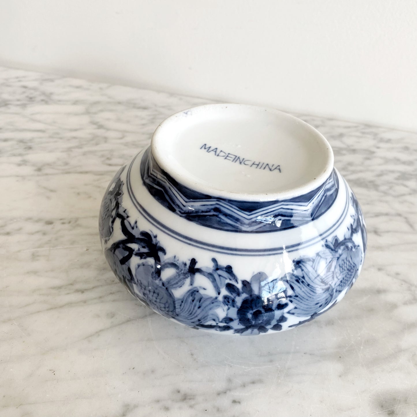 Vintage Hand-painted Porcelain Vessel