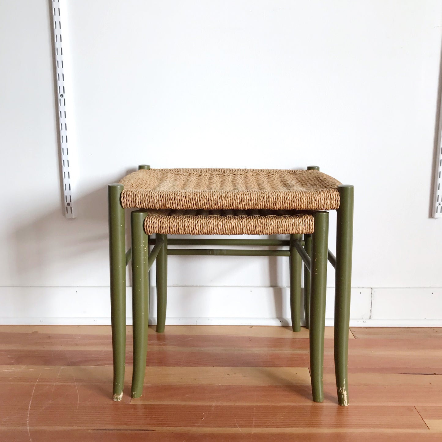 Vintage 1950's Italian Mid-Century Modern Nesting Stools