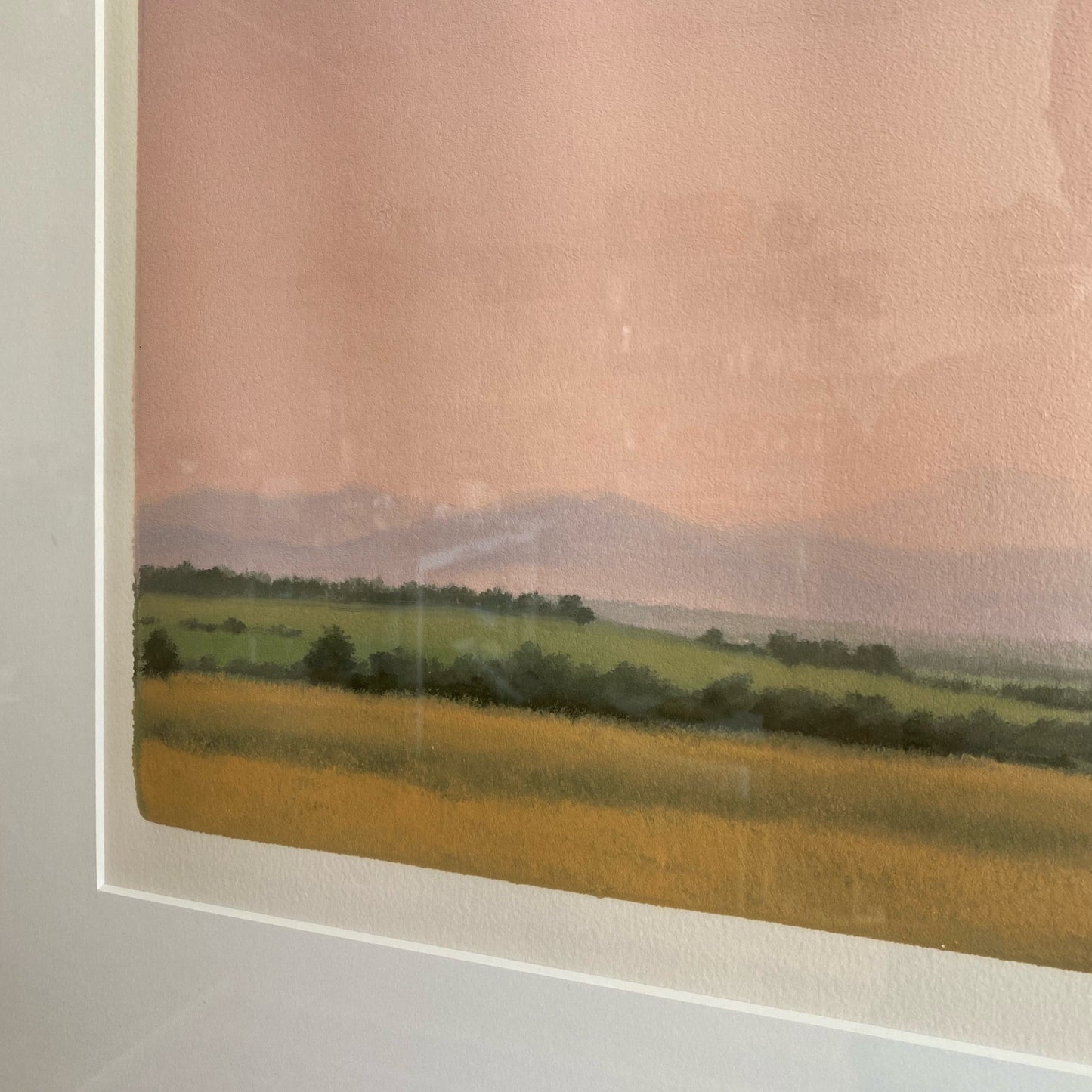 Vintage Original Monotype Print, 1989