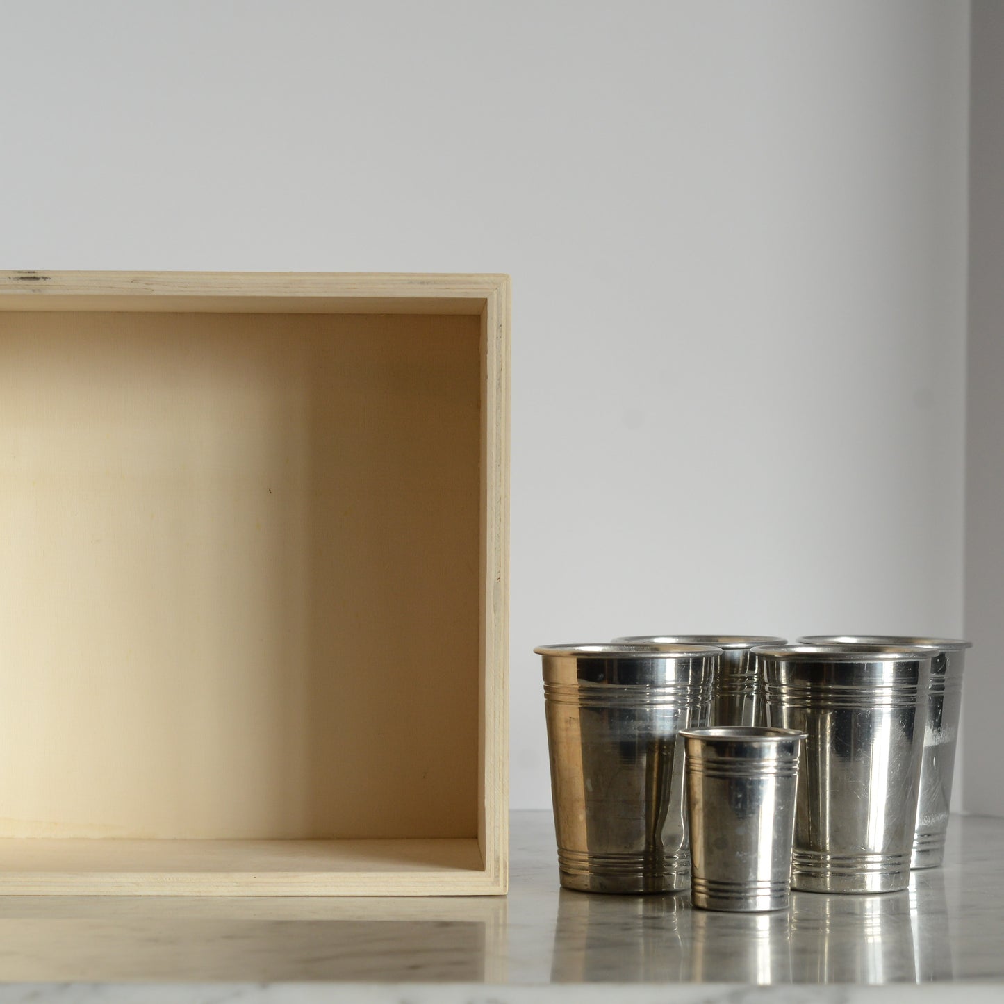 Set of Vintage Aluminum Cups