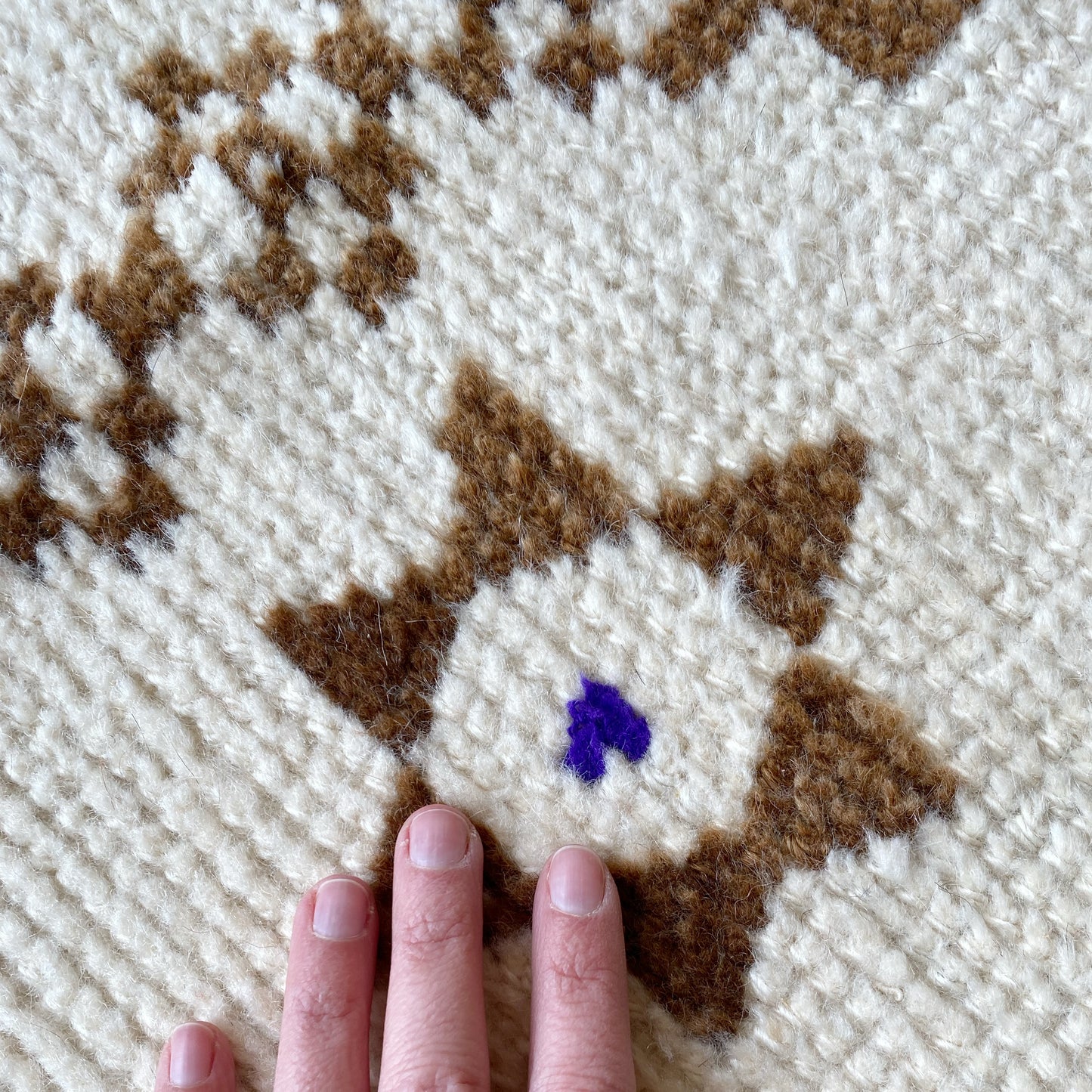 Vintage Neutral Herki Runner Rug (2.6 x 13.4)