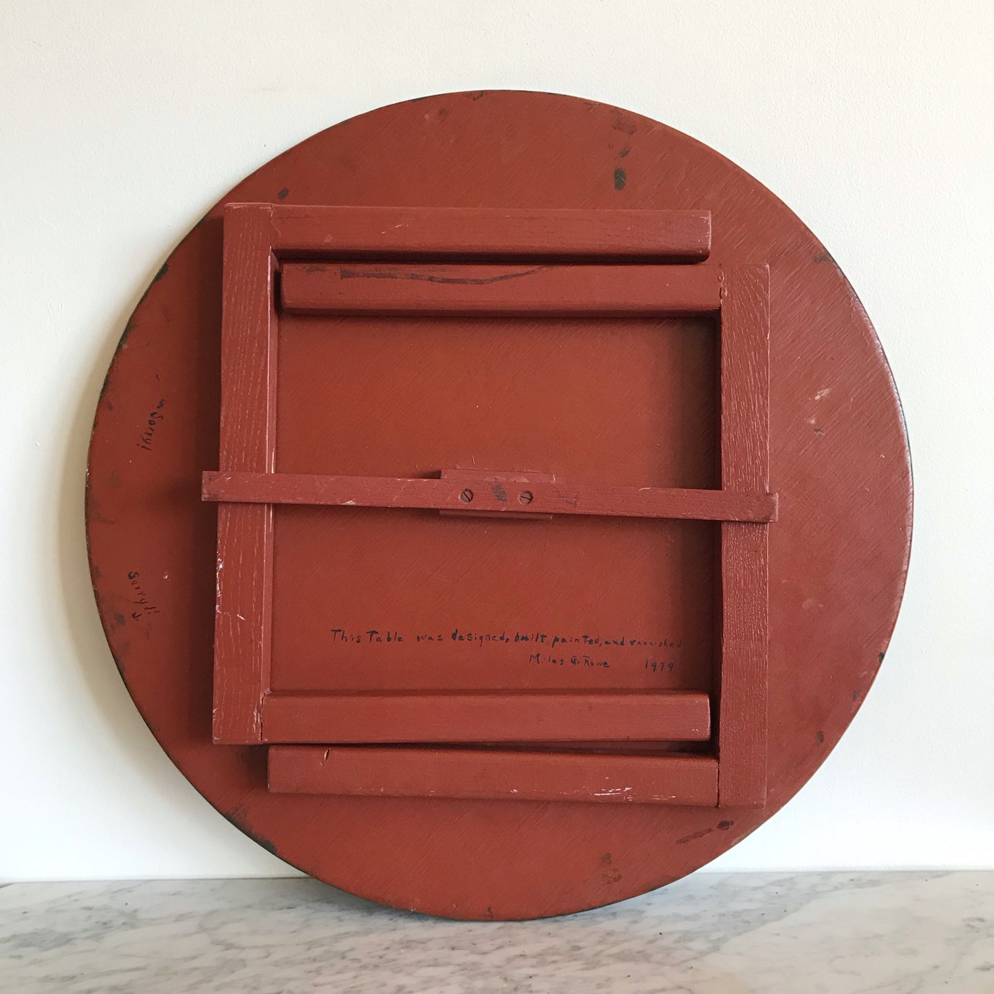 Vintage Hand-painted Folding Table