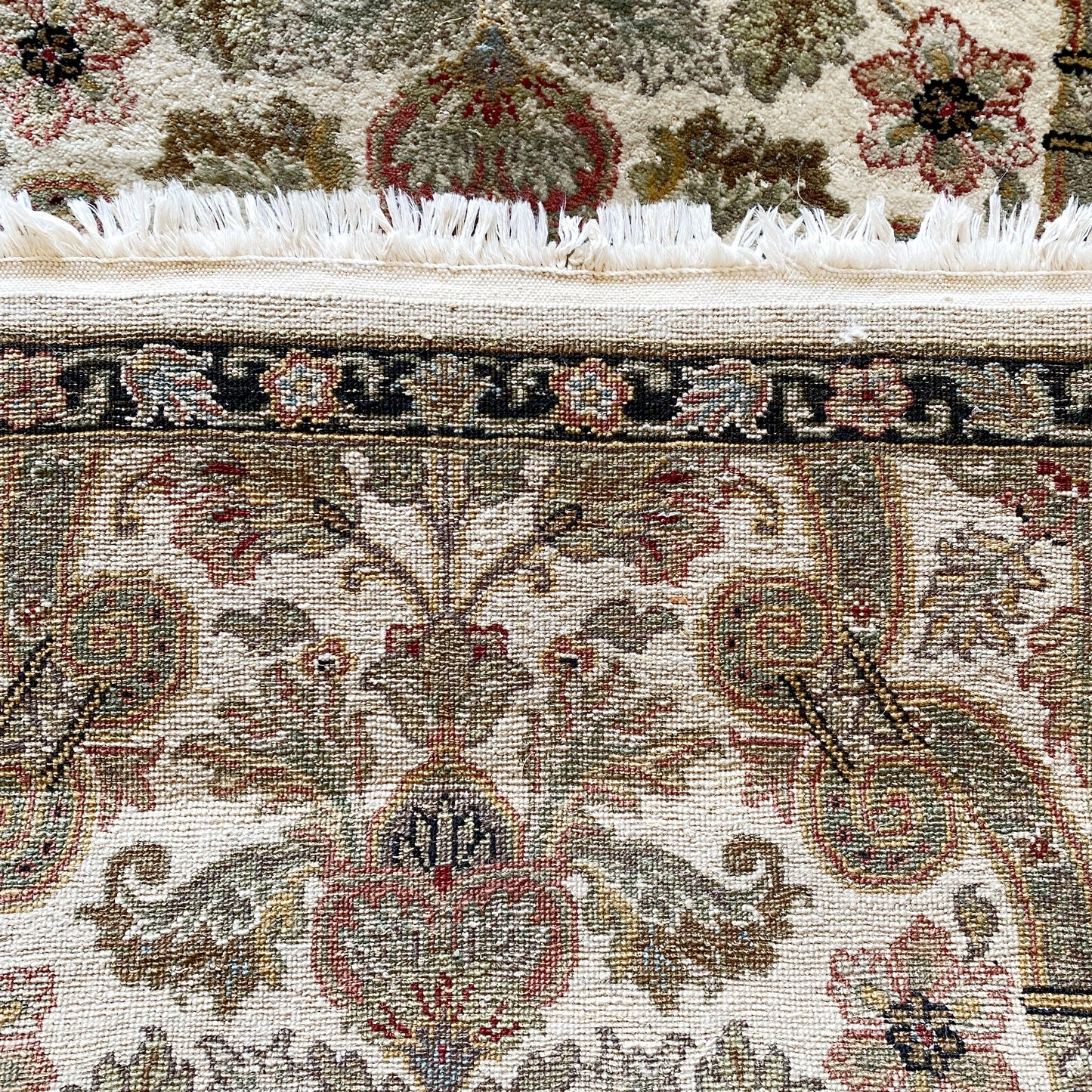"SAGE" Vintage Hand-Knotted Runner (2'6" x 22')
