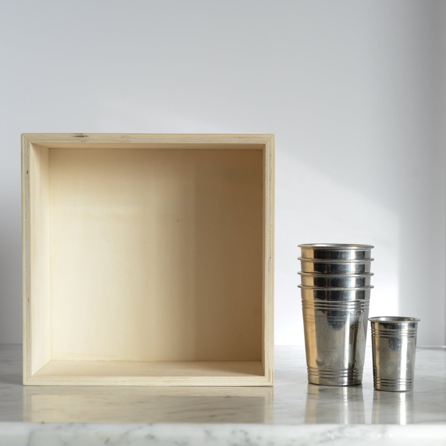 Set of Vintage Aluminum Cups