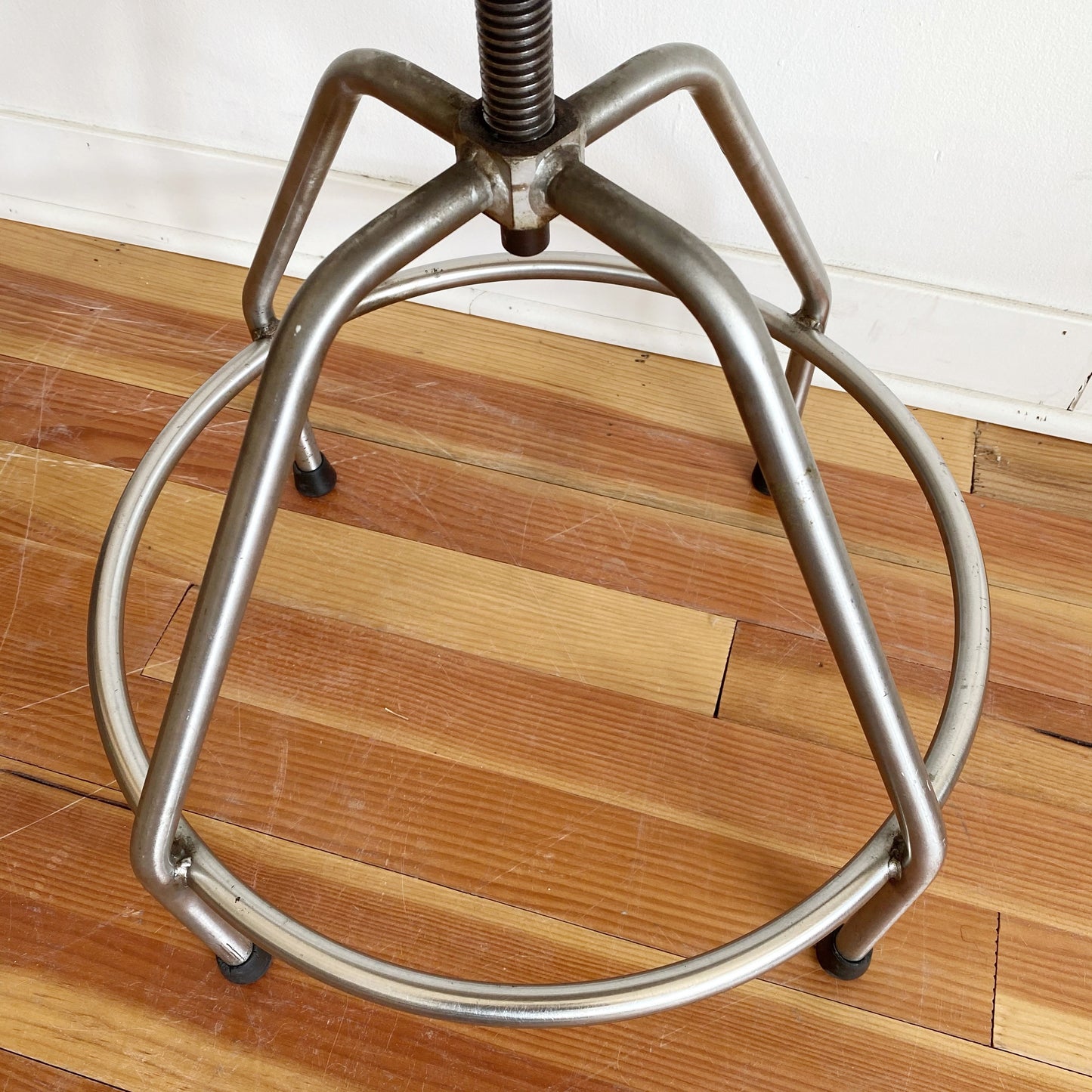 Vintage Industrial Stool, Adjustable Height