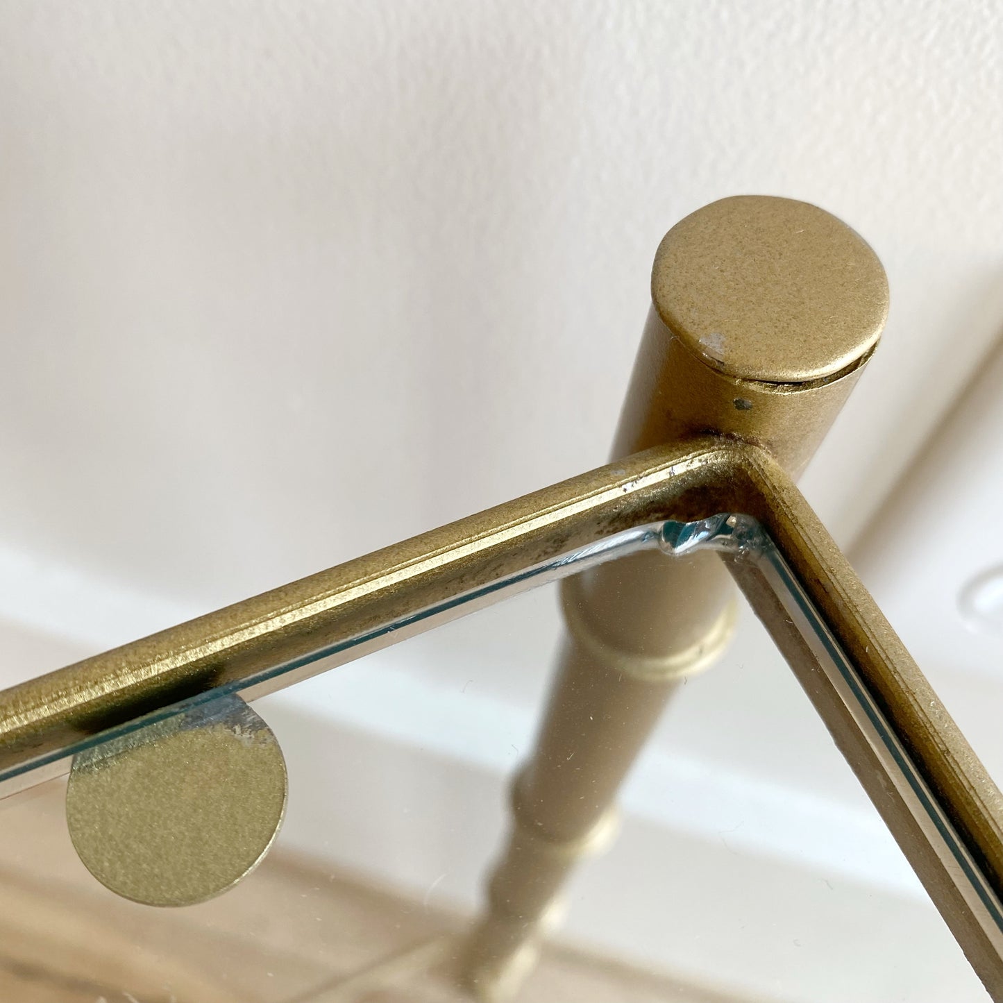 Set of Vintage Gold Nesting Tables