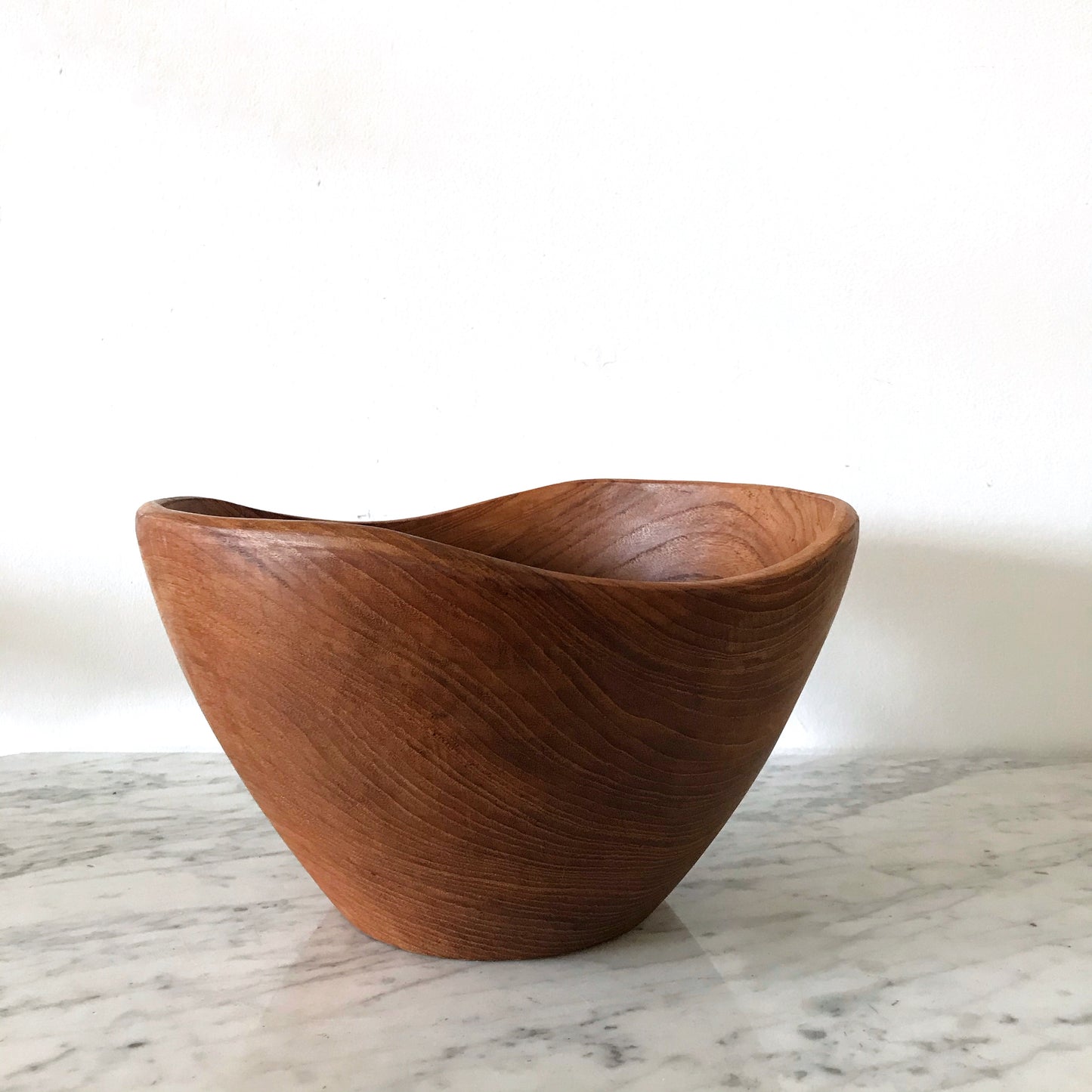 Large Vintage Teak Serving Bowl