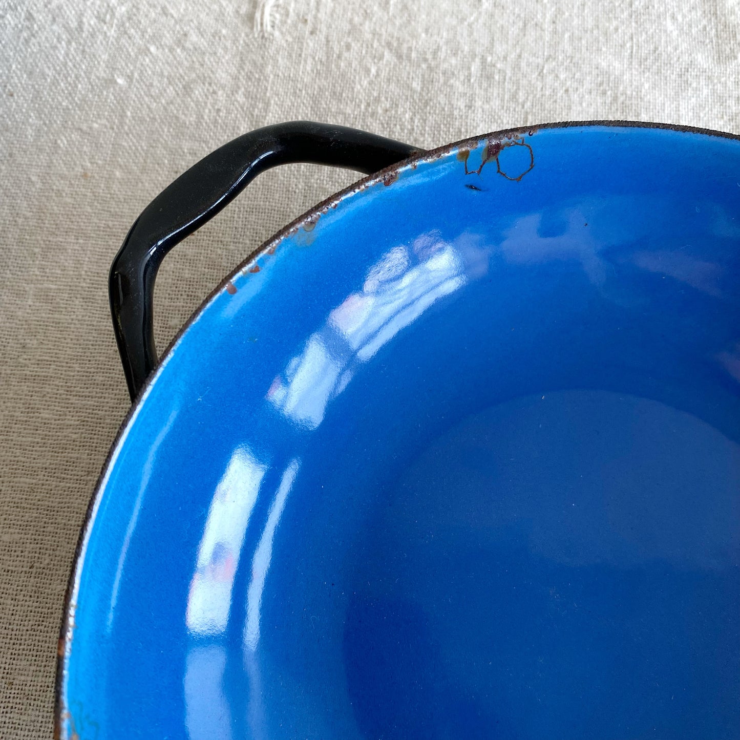 Set of 3 MCM Enamel Pans, Primary Colors