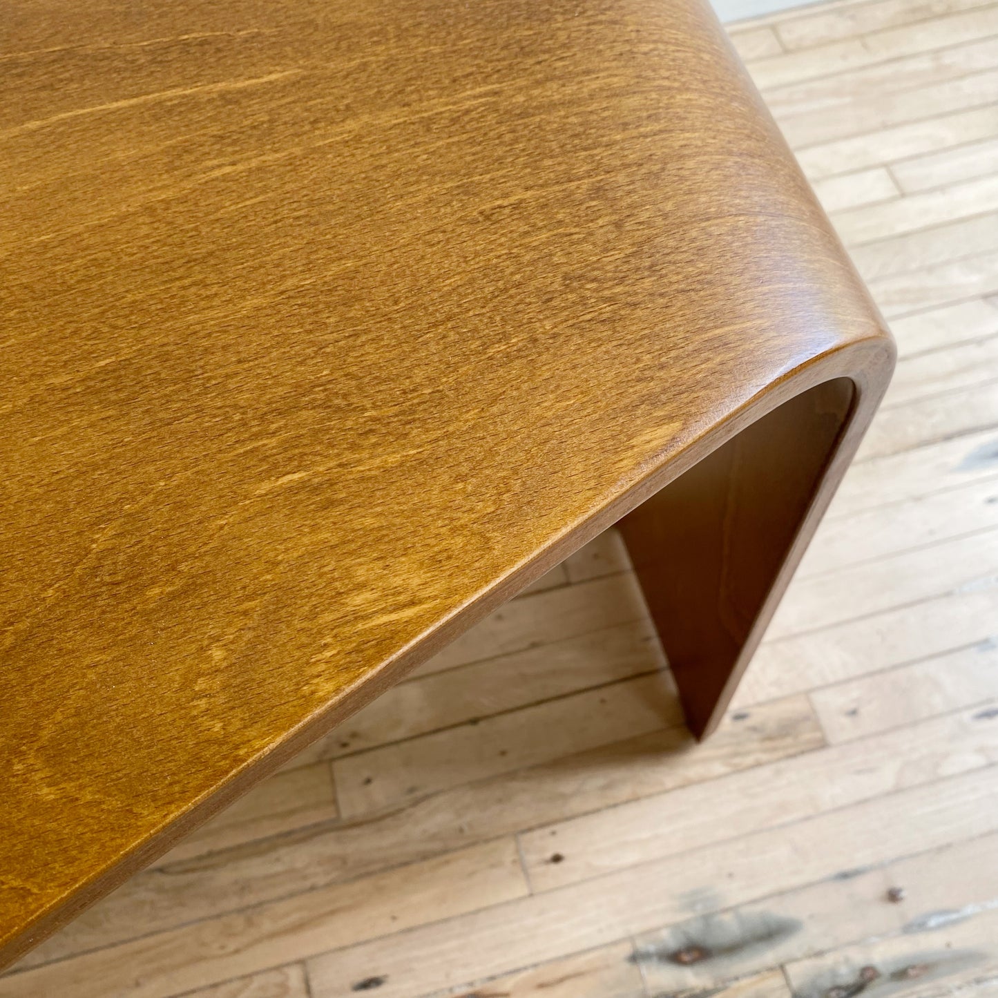 Ekornes Postmodern Triangular Bentwood Table
