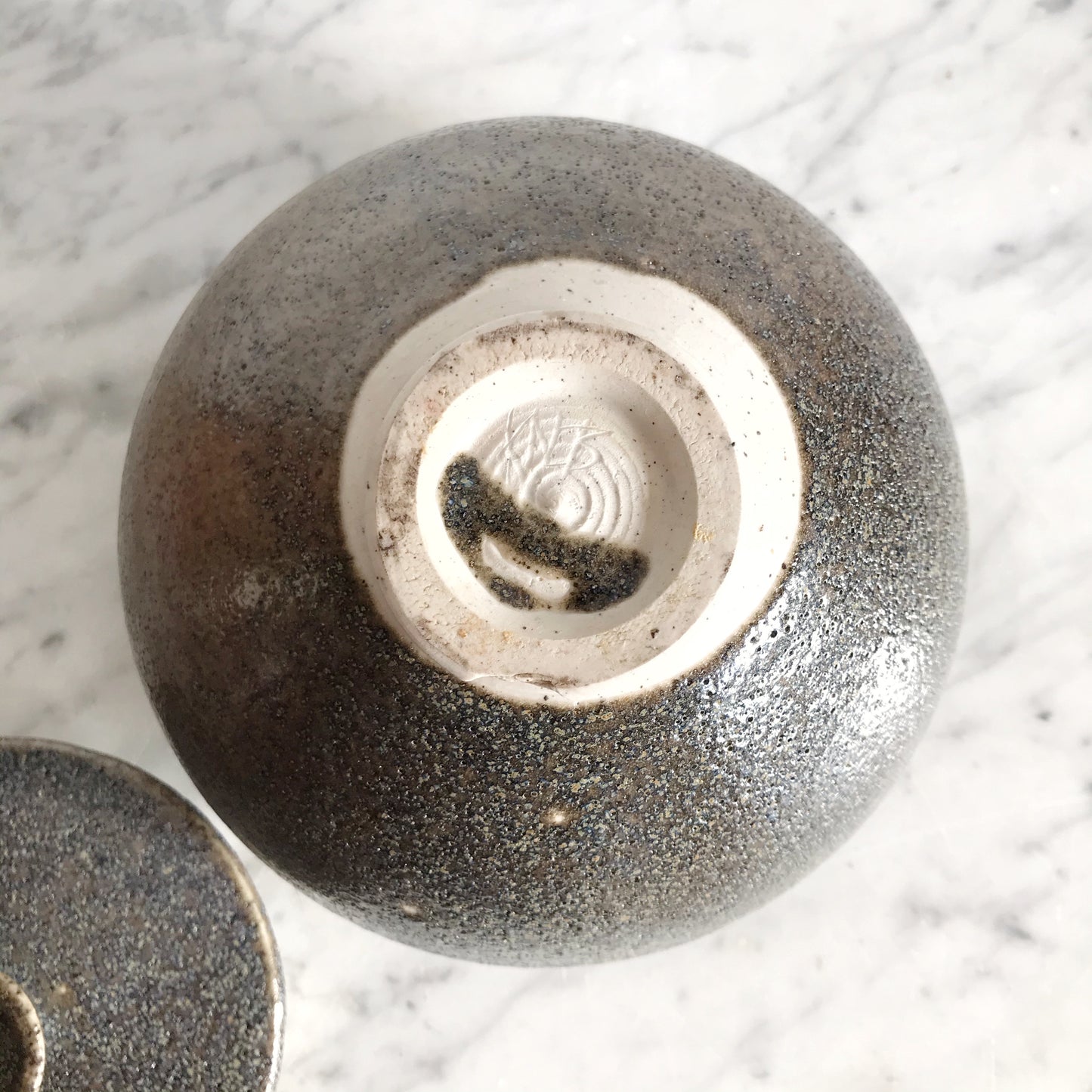 Hand-thrown Studio Pottery Container with Lid