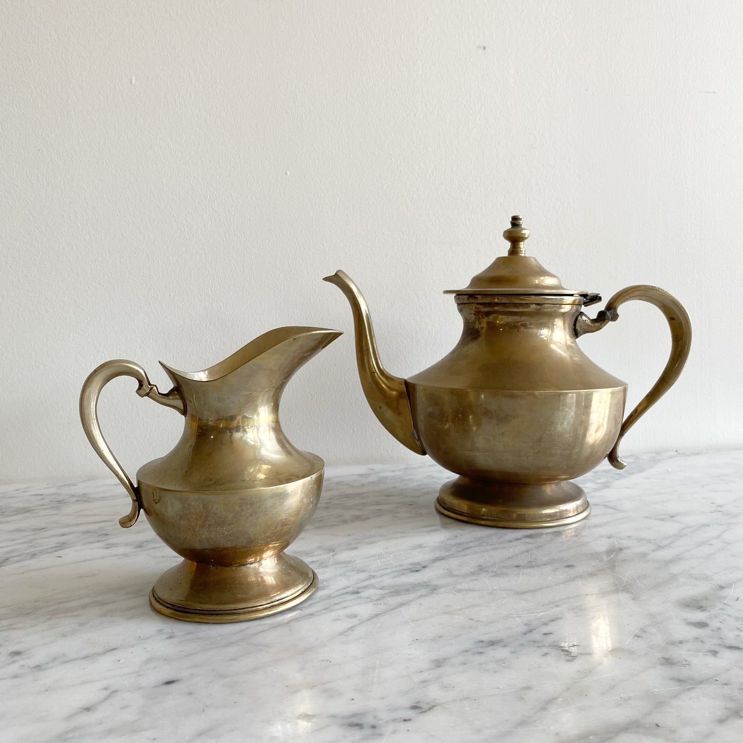 Smaller Vintage Brass Pitcher, Mexico