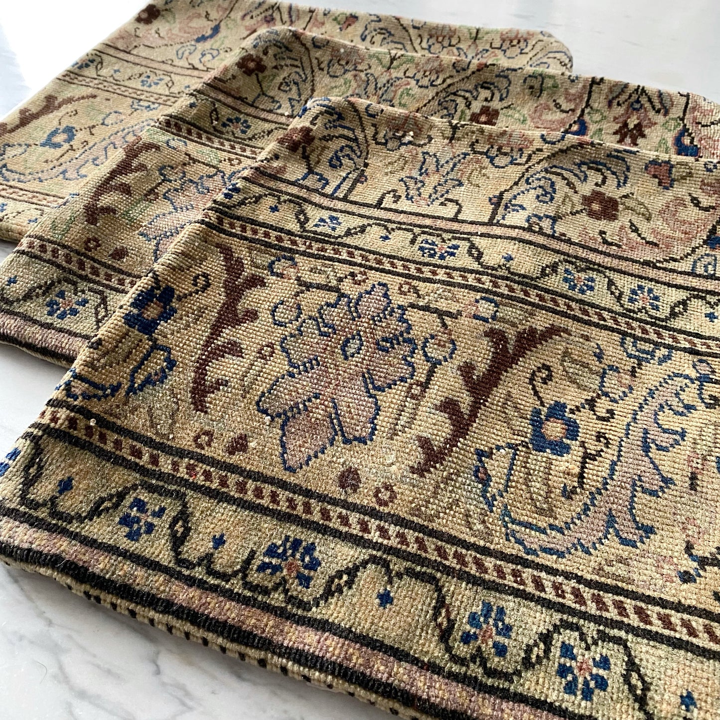 Turkish Hand-knotted Pillow Cover (16” x 16”)