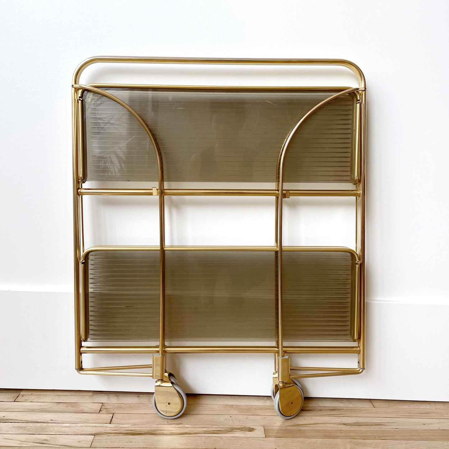 Vintage Mid-Century Folding Bar Cart / Trolly