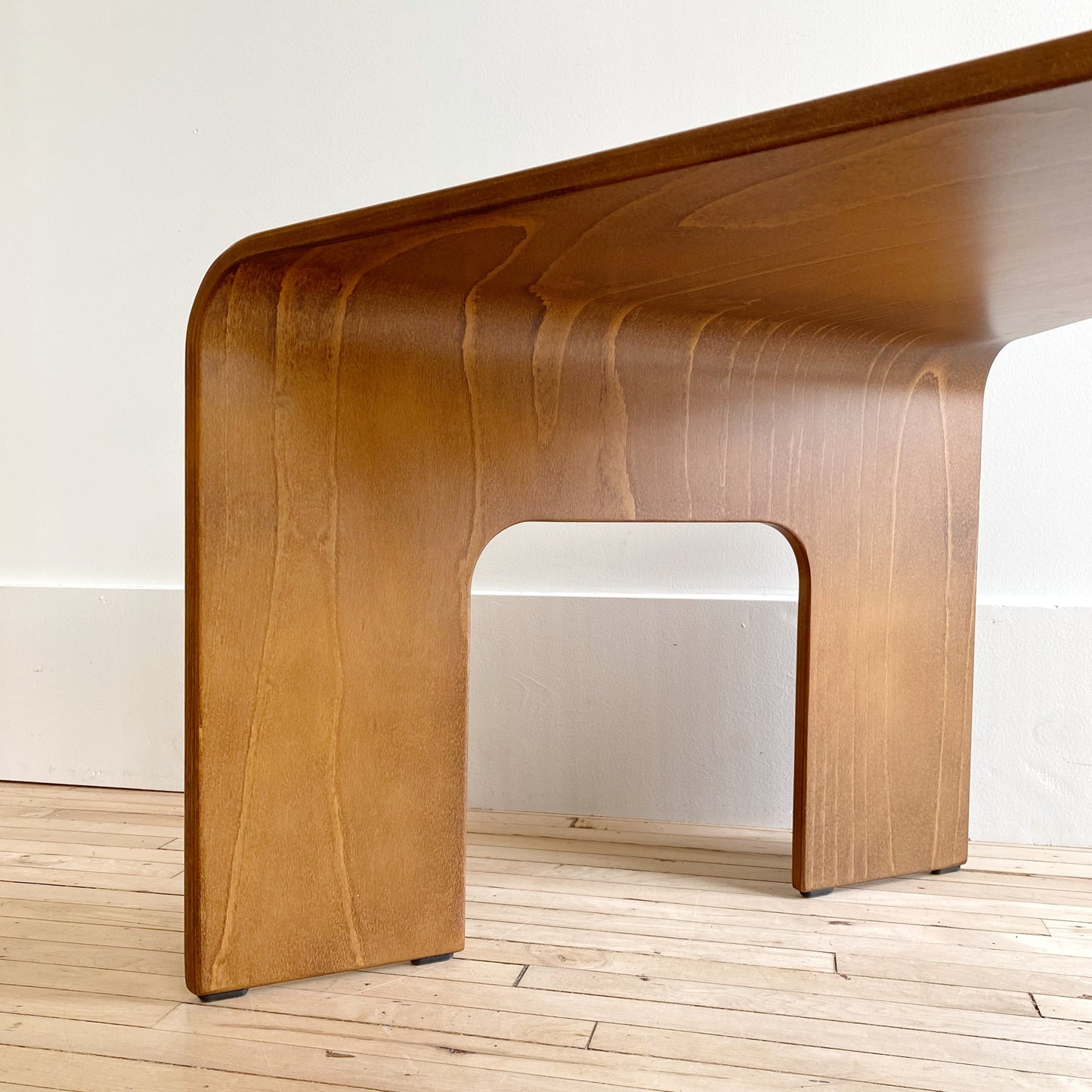 Ekornes Postmodern Triangular Bentwood Table