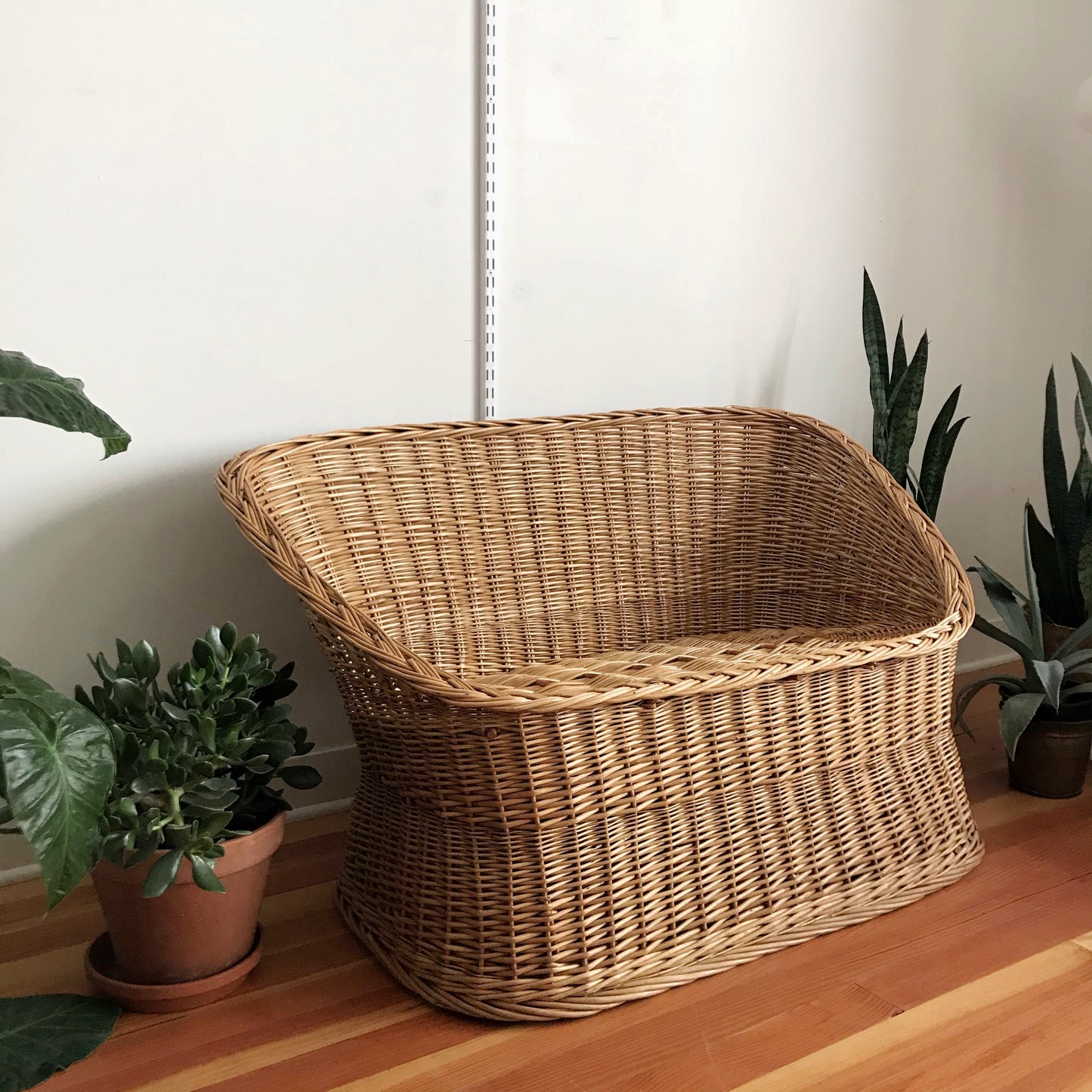 Vintage Sculptural Wicker Seating