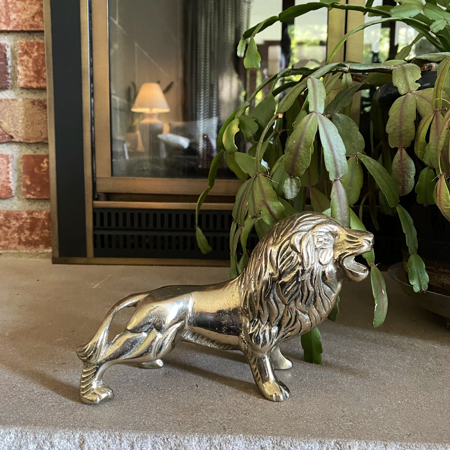 Vintage Brass Lion