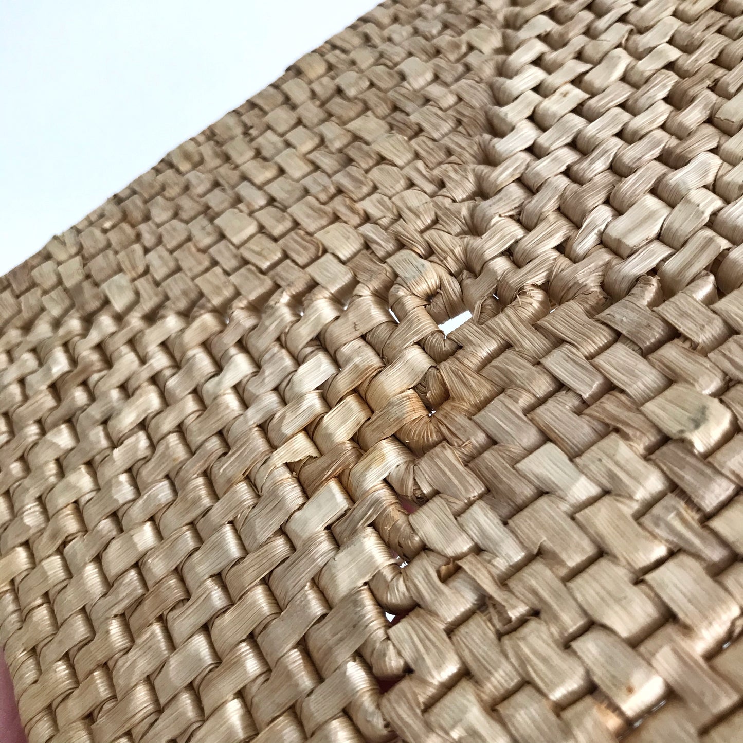 Pair of Woven Straw Square Trivets