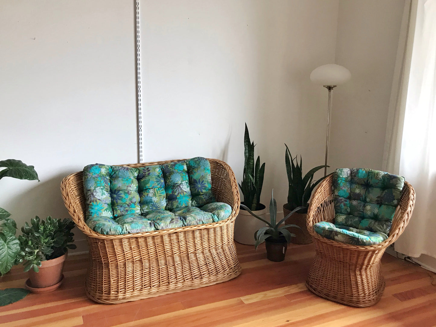 Vintage Sculptural Wicker Seating
