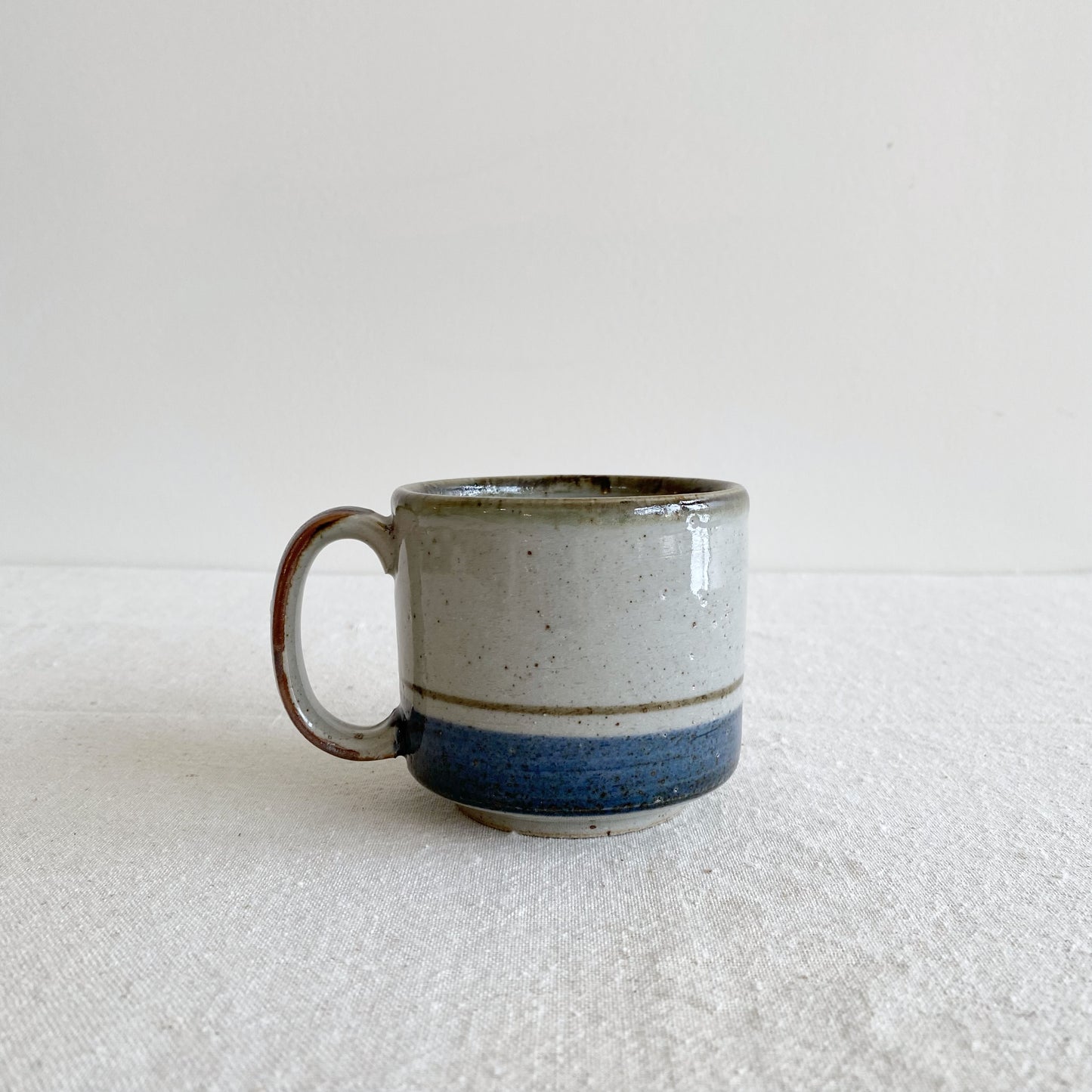 Set of 6 Vintage Stoneware Mugs