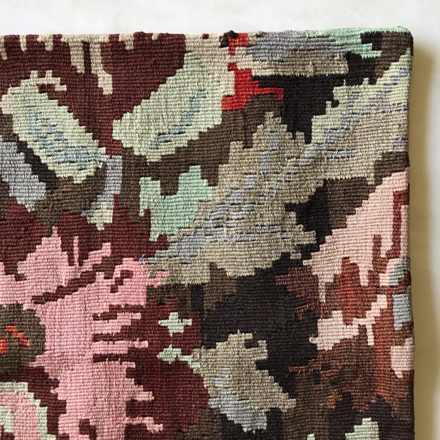 Handwoven Turkish Kilim Accent Pillow (18x18)
