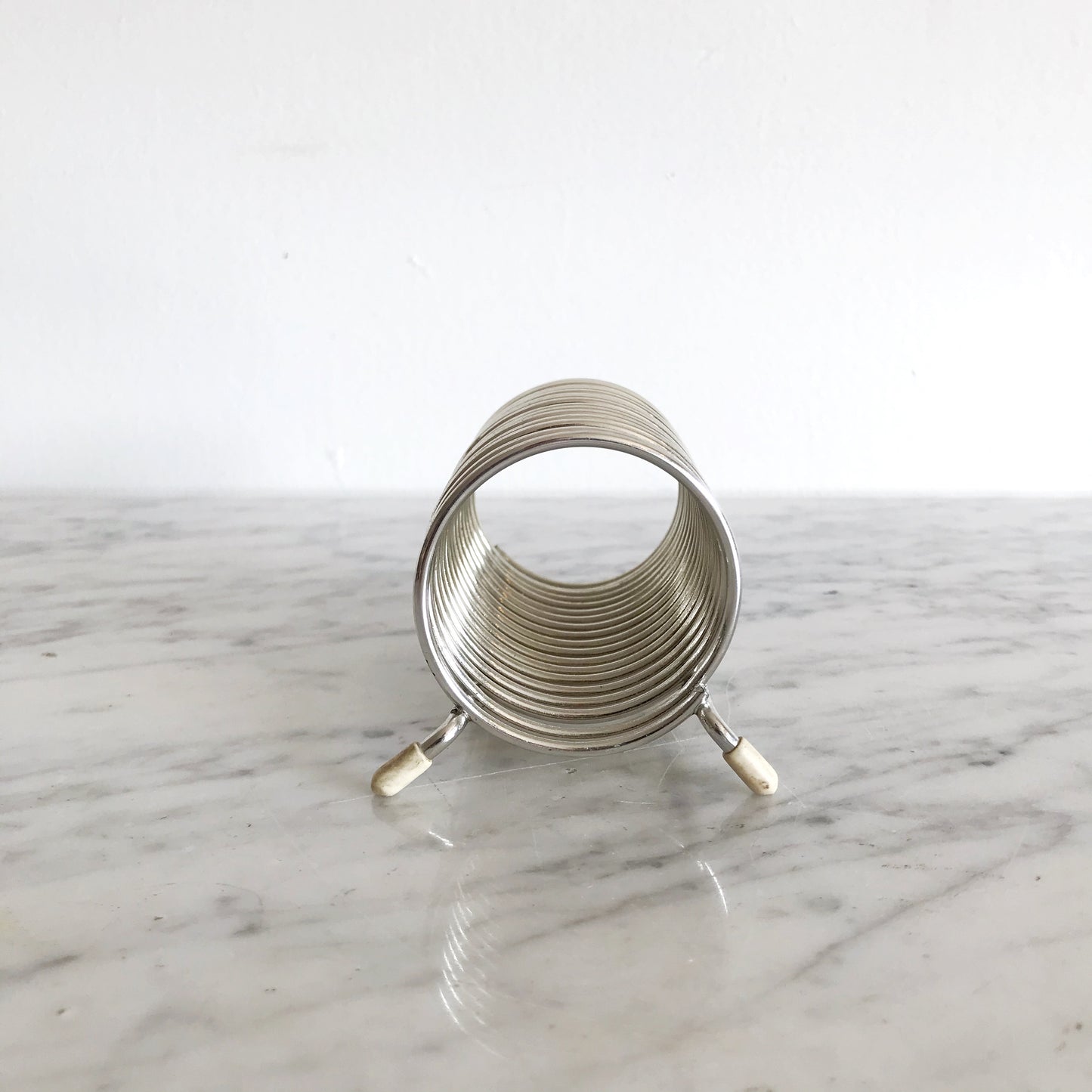 Small Vintage Metal Spiral Organizer