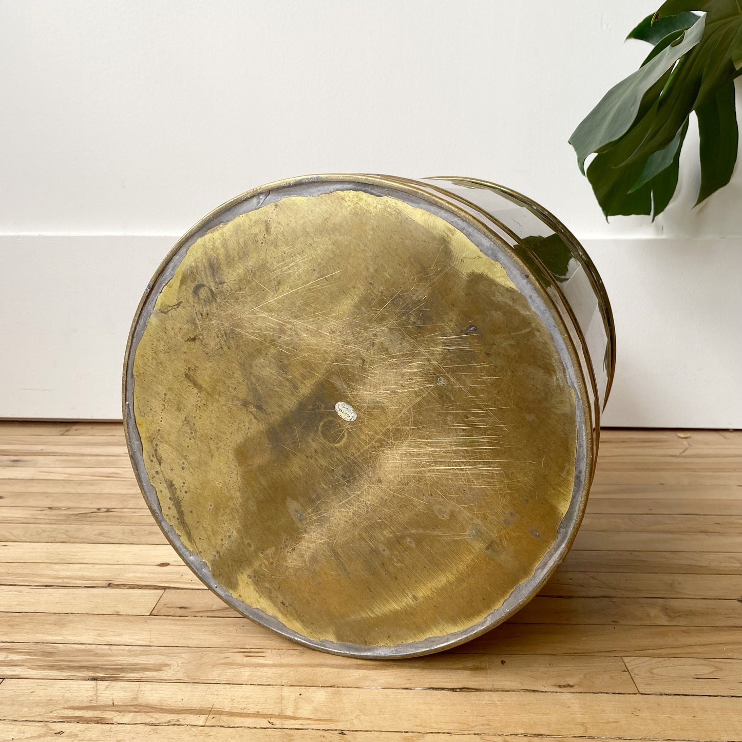 XXL Vintage Brass Planter