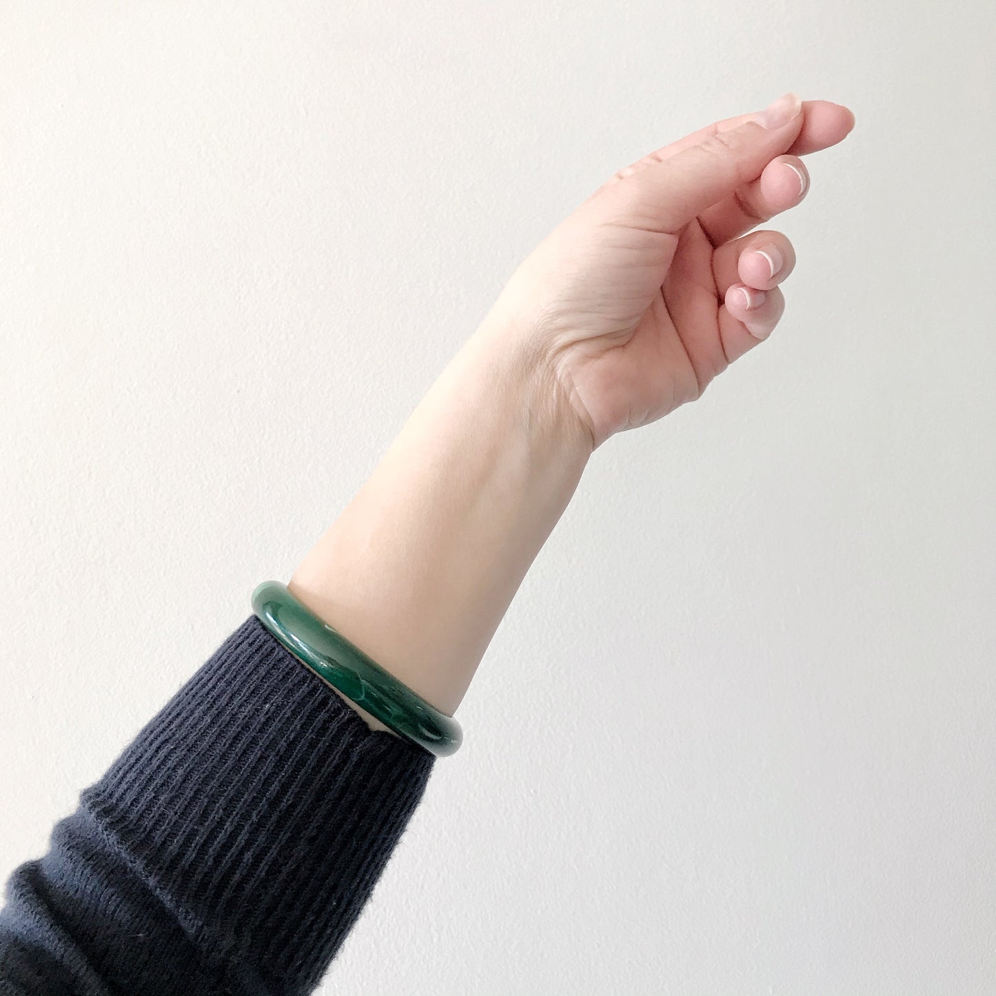 Vintage Green Acrylic Bangle