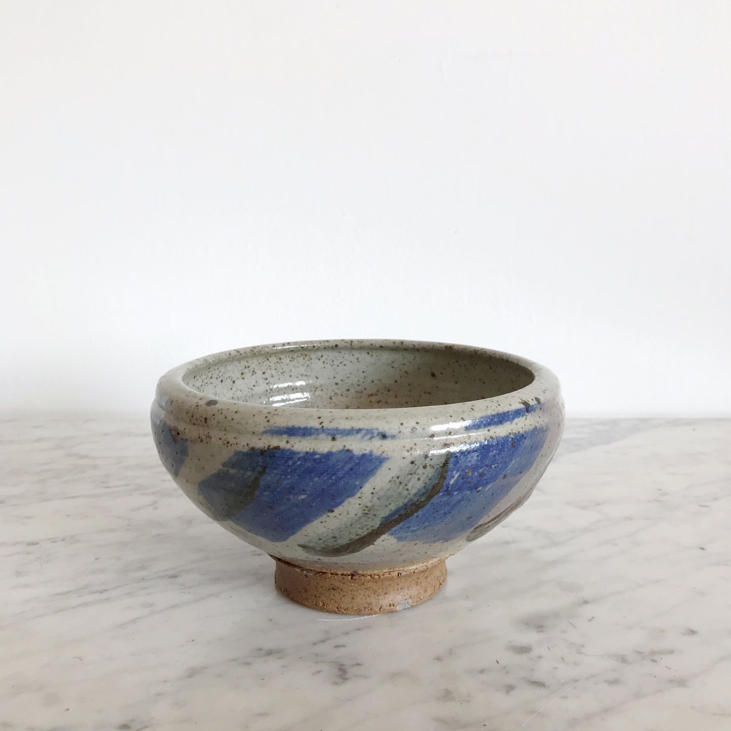 Vintage Painterly Pottery Bowl, Robert Jewett
