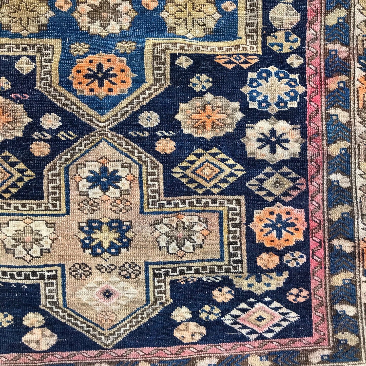 “REMINGTON” Antique Hand-knotted Rug (4.9 x 3.9)